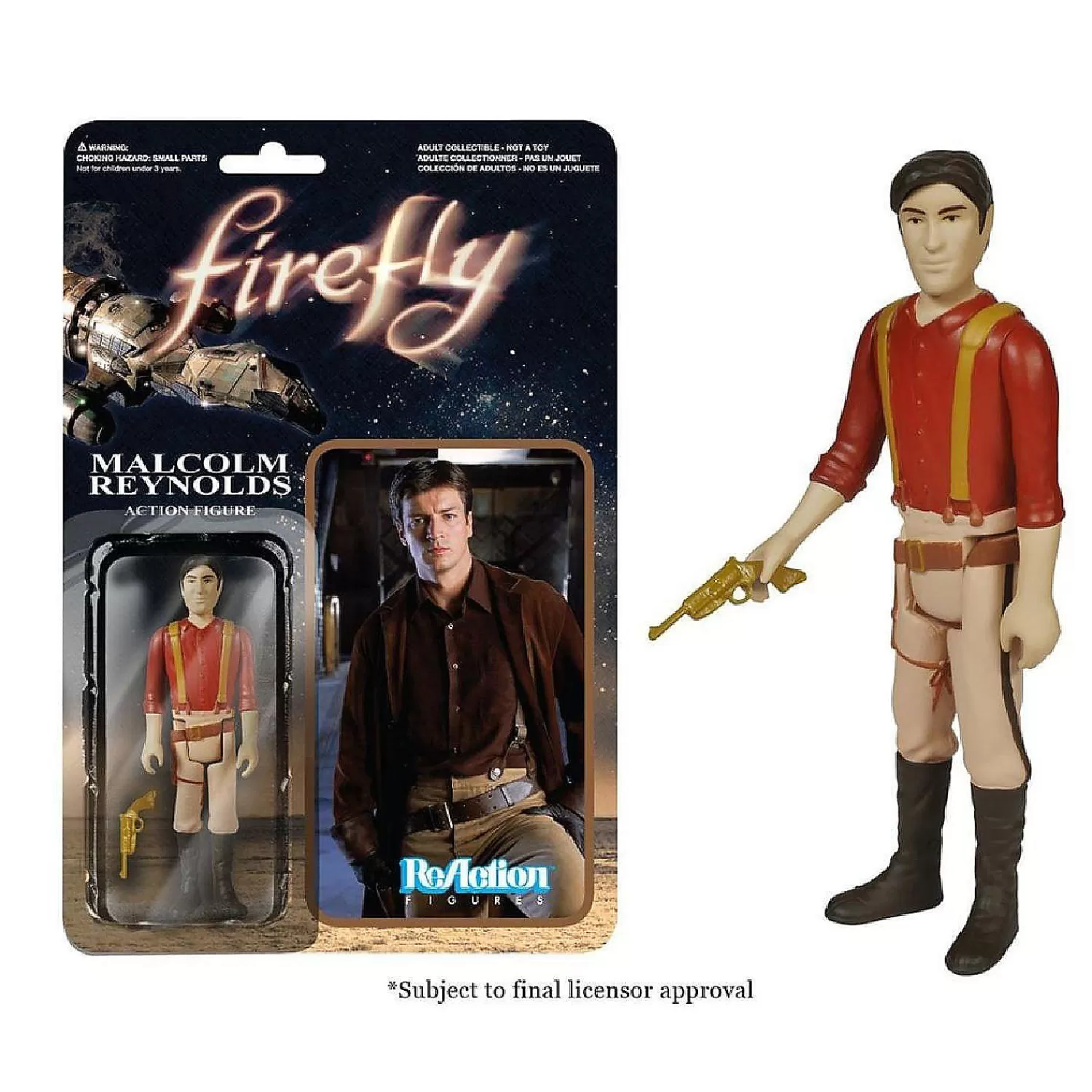 Oriental Trading Character Toys*Funko Reaction Firefly Malcolm Reynolds Action Figure