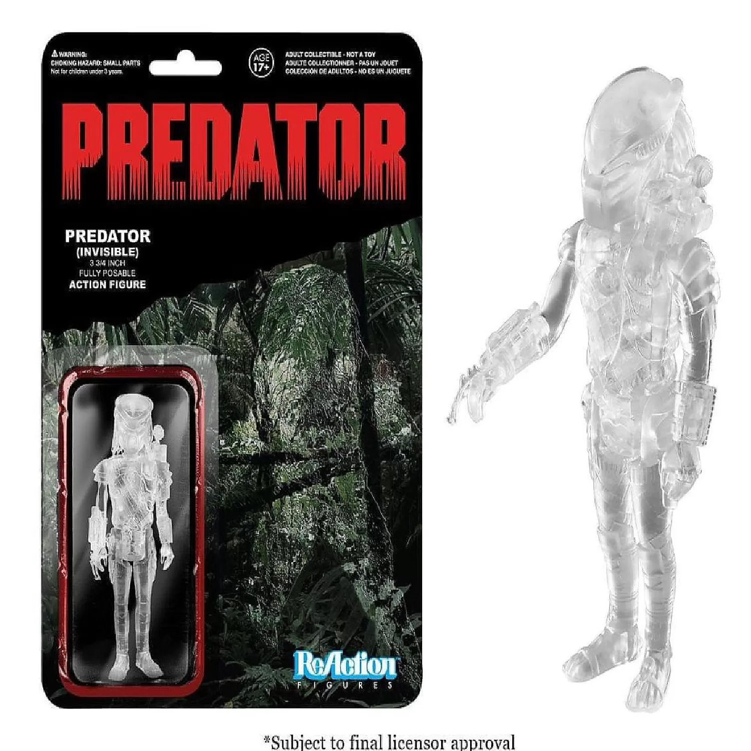 Oriental Trading Character Toys*Funko Reaction Predator Invisible Predator Action Figure