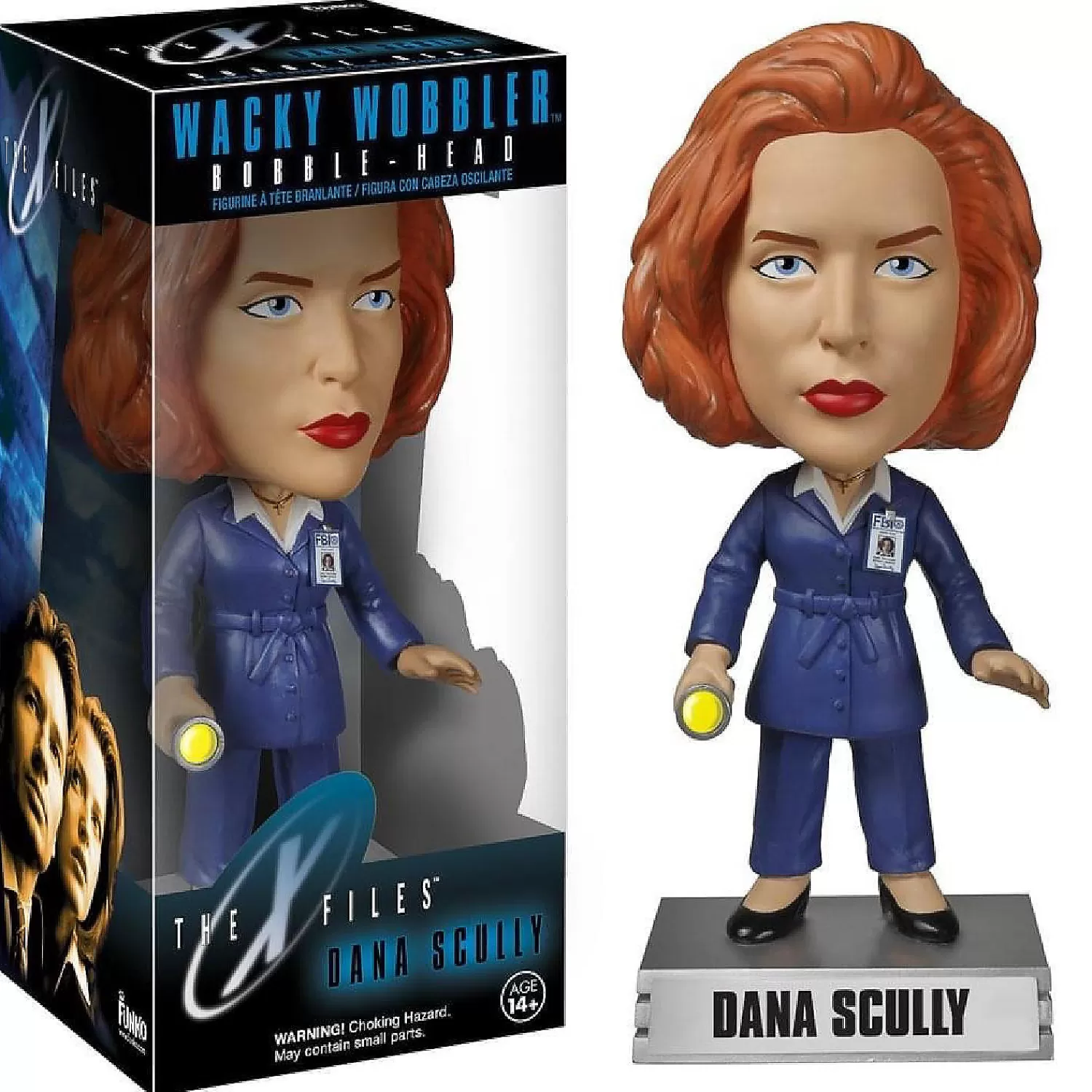 Oriental Trading Character Toys*Funko The X-Files Wacky Wobbler Dana Scully Bobble Head