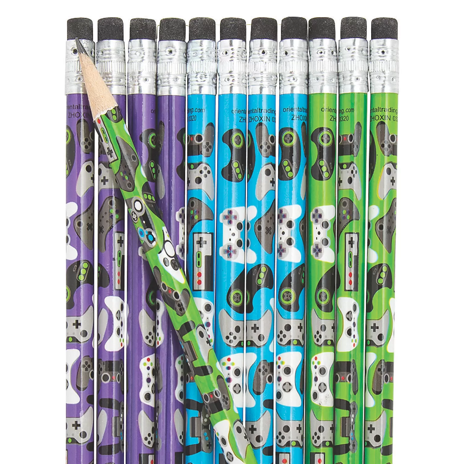 Oriental Trading Pencils*Gamer Pencils - 24 Pc.