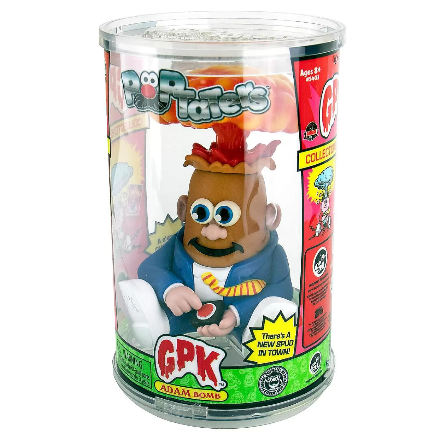 Oriental Trading Character Toys*Garbage Pail Kids 4 Inch Poptater Figure Adam Bomb