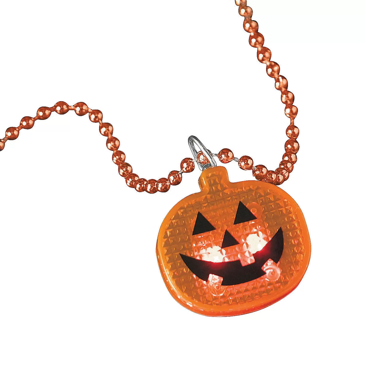 Oriental Trading Necklaces*Halloween Bead Necklaces With Light-Up Pumpkin - 12 Pc.