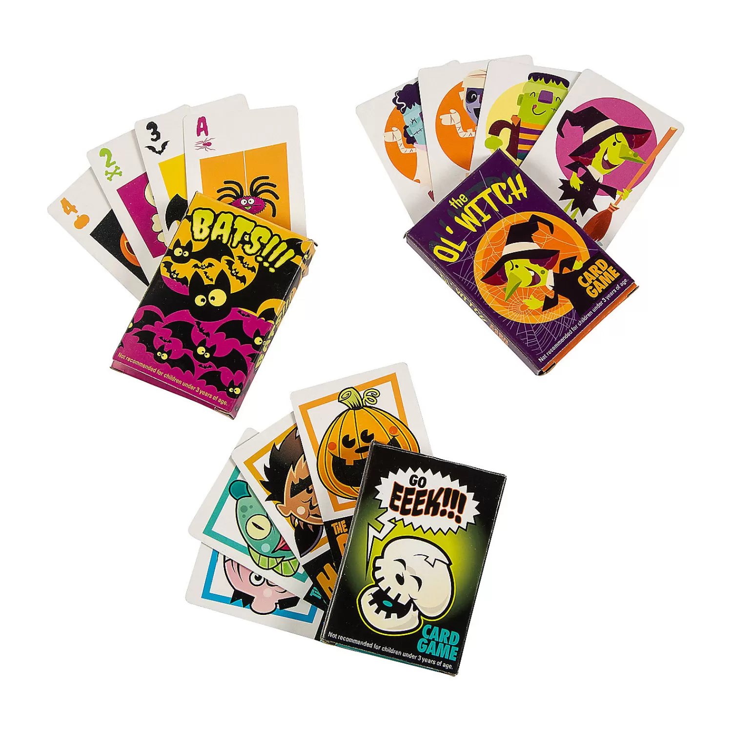 Oriental Trading Playing Cards*Halloween Card Game Set - 24 Decks