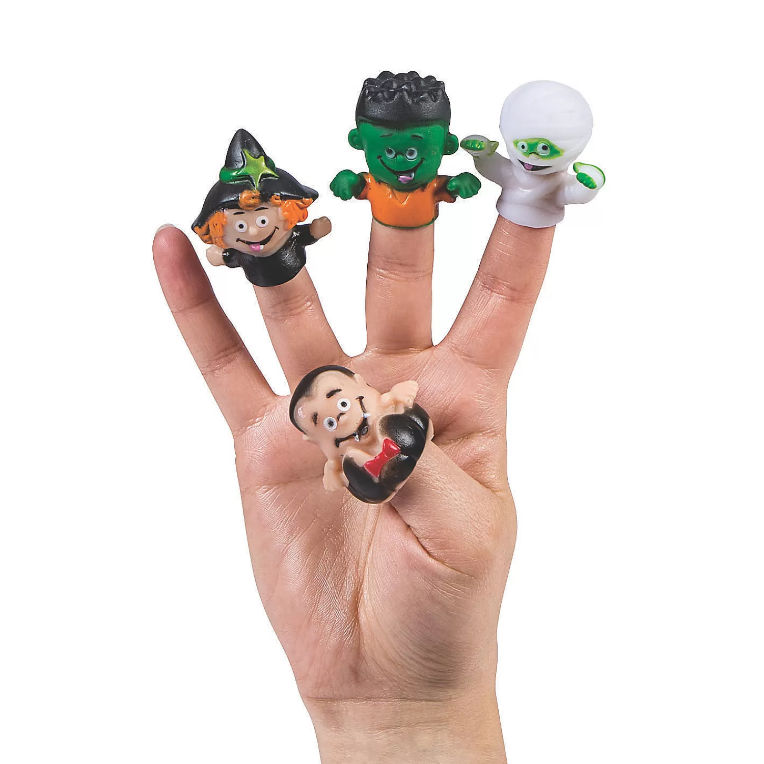 Oriental Trading Character Toys*Halloween Character Finger Puppets - 12 Pc.