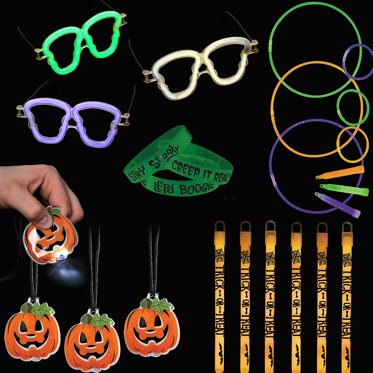 Oriental Trading Glow Jewelry*Halloween Family Glow Kit - 123 Pc.