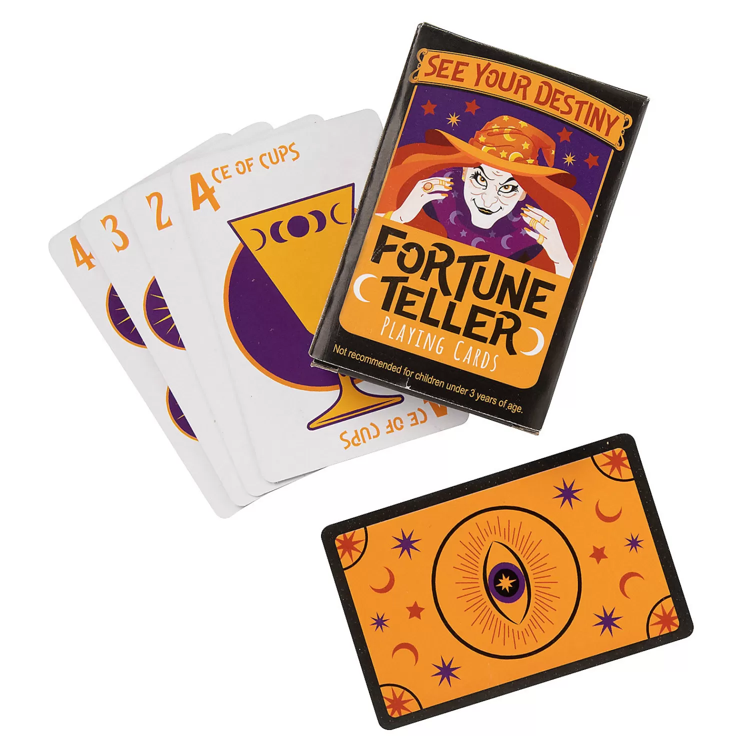 Oriental Trading Playing Cards*Halloween Fortune Teller Playing Cards - 12 Pc.