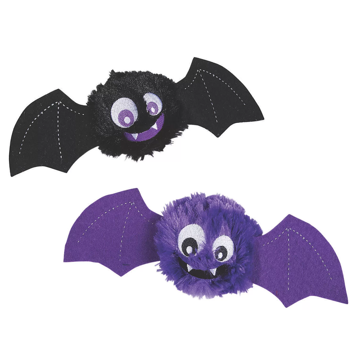 Oriental Trading Stuffed Animals & Plush Toys*Halloween Fuzzy Stuffed Bat Bouncing Balls - 12 Pc.