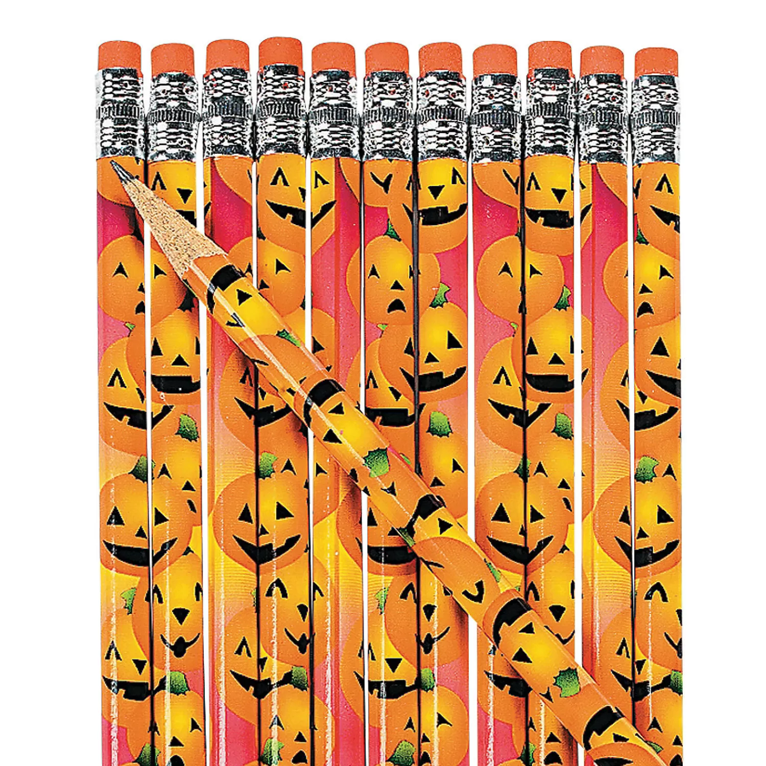 Oriental Trading Pencils*Halloween Pumpkin Pencils - 24 Pc.