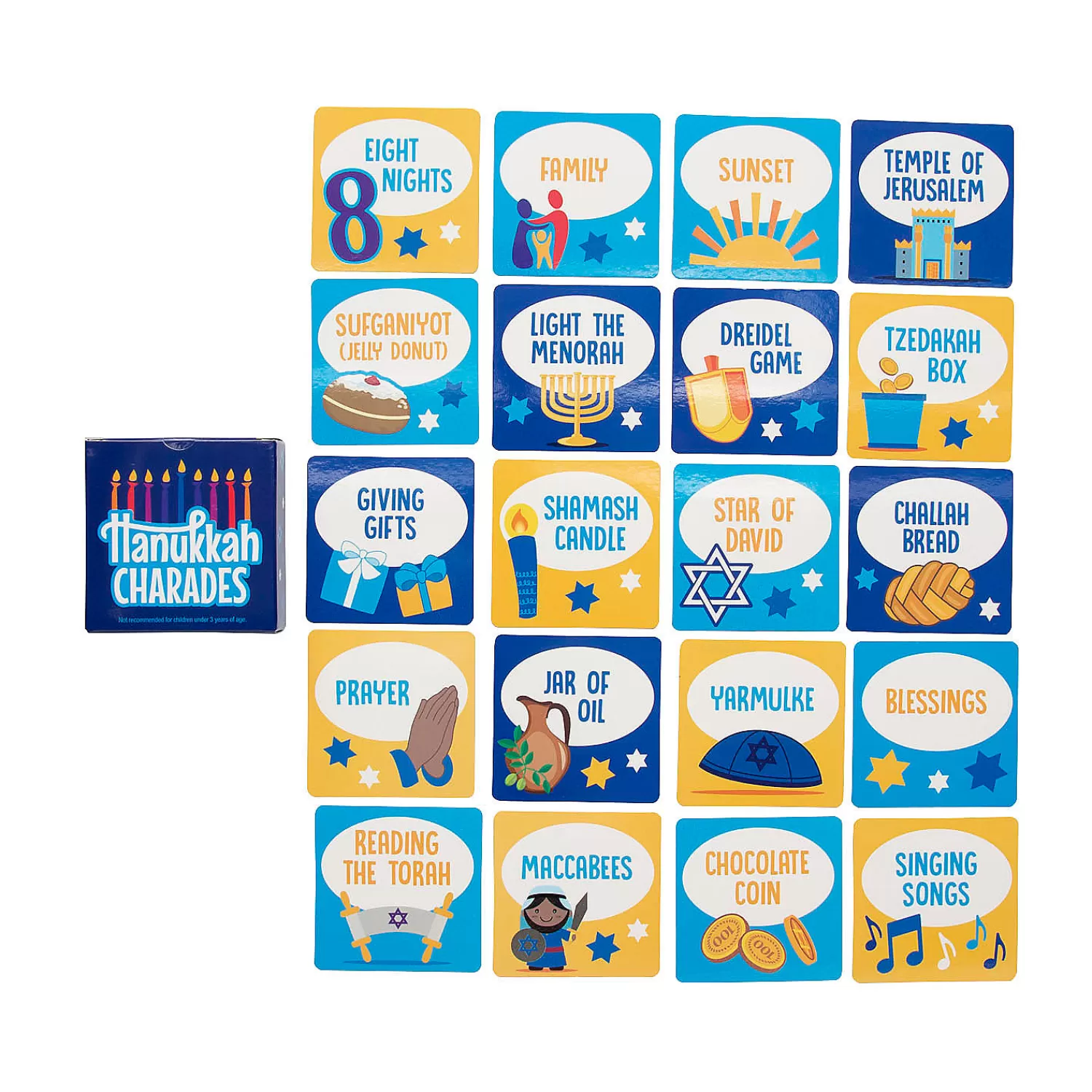 Oriental Trading Games*Hanukkah Charades Games - 12 Pc.