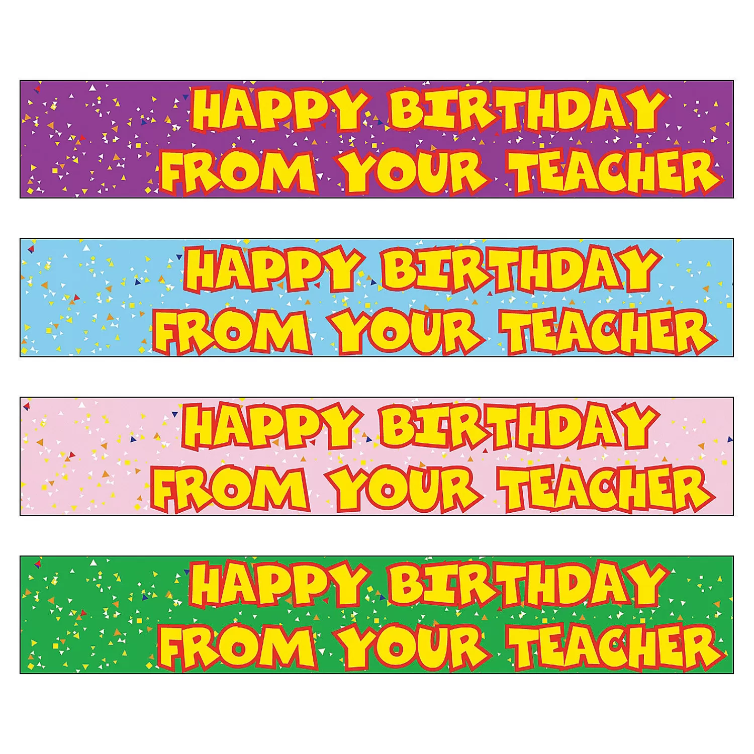 Oriental Trading Pencils*Happy Birthday From Your Teacher Pencils - 24 Pc.