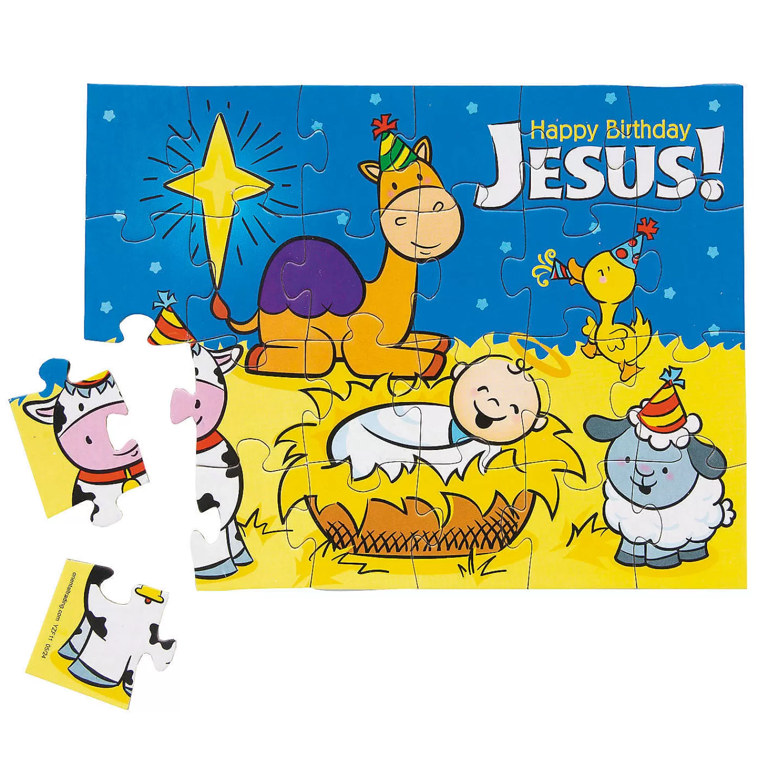 Oriental Trading Puzzles*Happy Birthday Jesus Puzzles - 12 Pc.