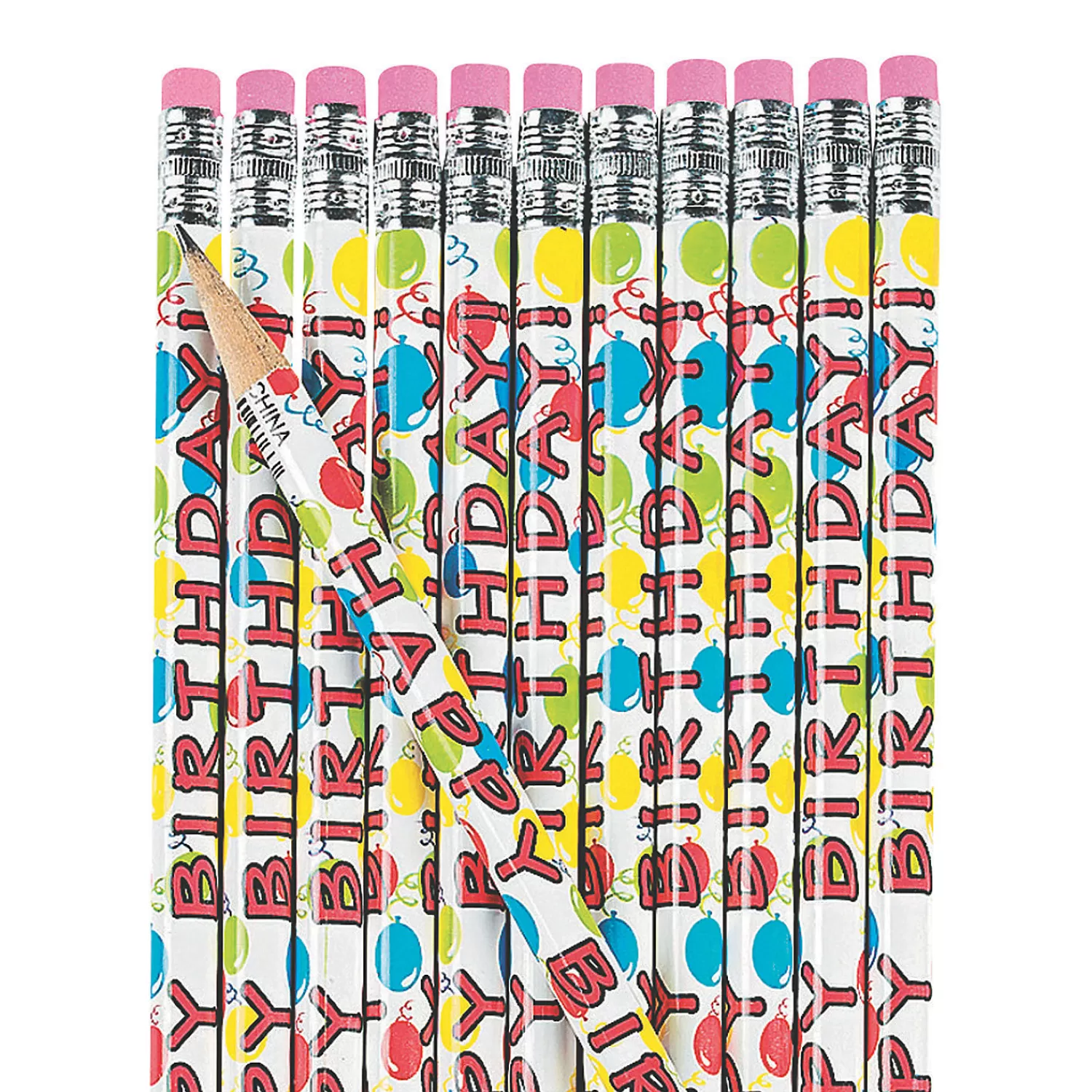 Oriental Trading Pencils*Happy Birthday Pencils - 24 Pc.