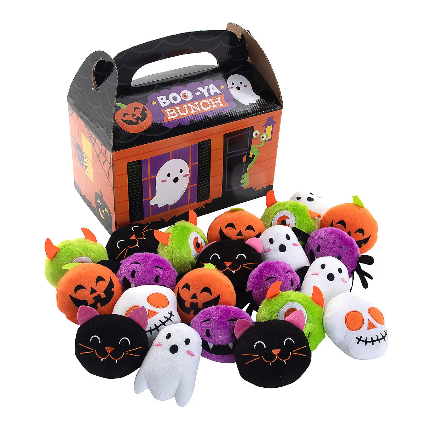 Oriental Trading Stuffed Animals & Plush Toys*Haunted House With Stuffed Halloween Characters Kit - 25 Pc.