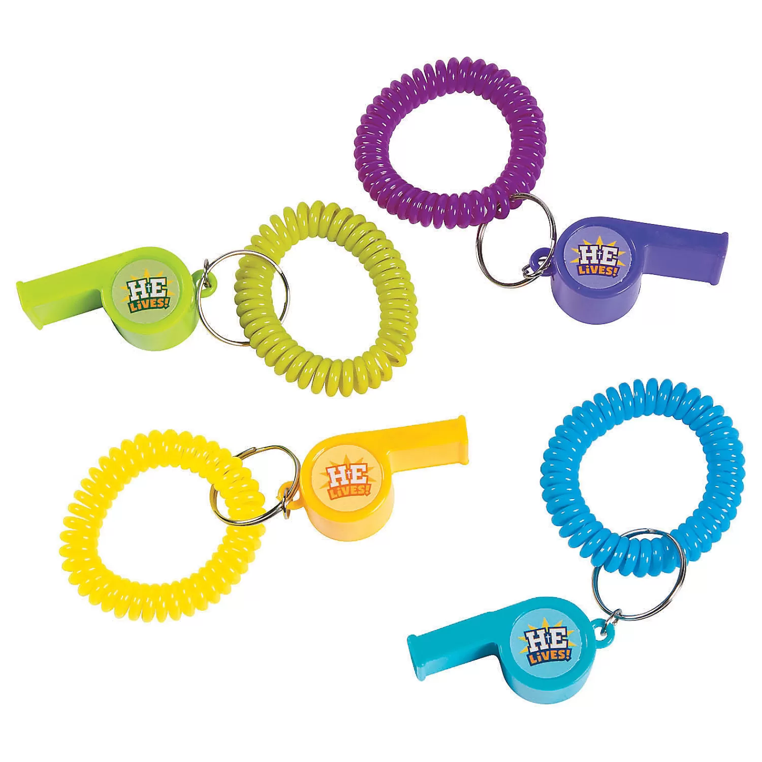 Oriental Trading Noisemakers*He Lives Expandable Keychain Bracelets - 12 Pc.