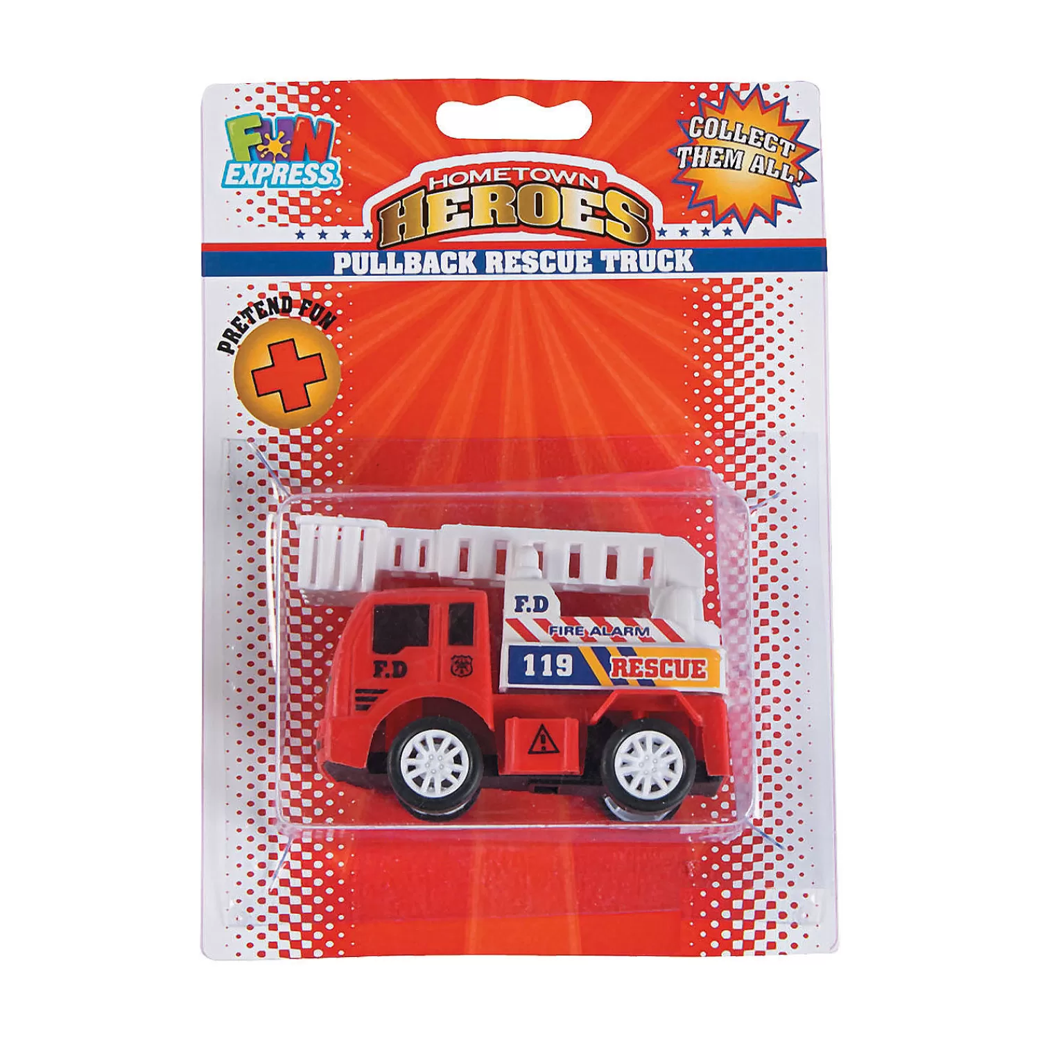 Oriental Trading Toy Cars*Hometown Heroes™ Fire Truck Pull-Back Toys