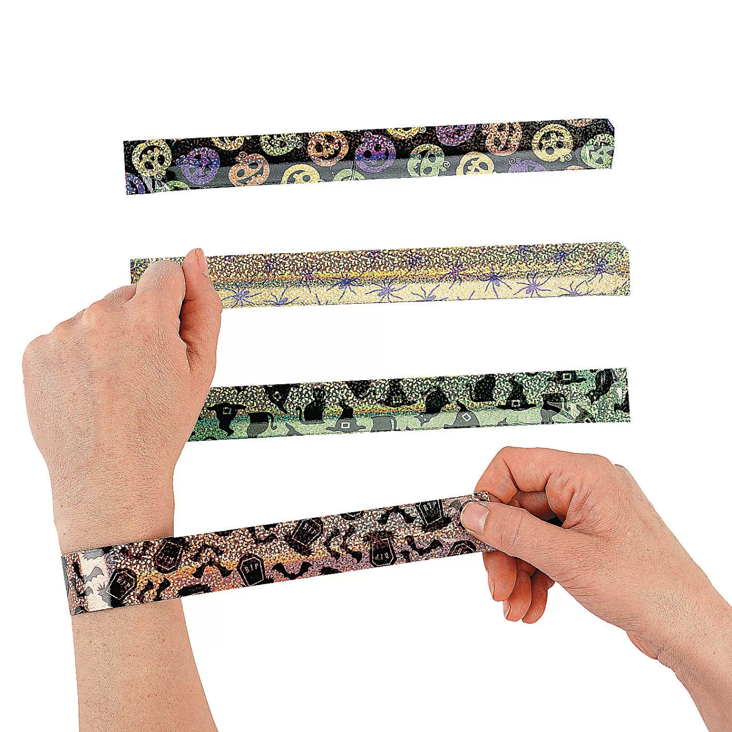 Oriental Trading Bracelets*Iconic Halloween Slap Bracelets - 12 Pc.