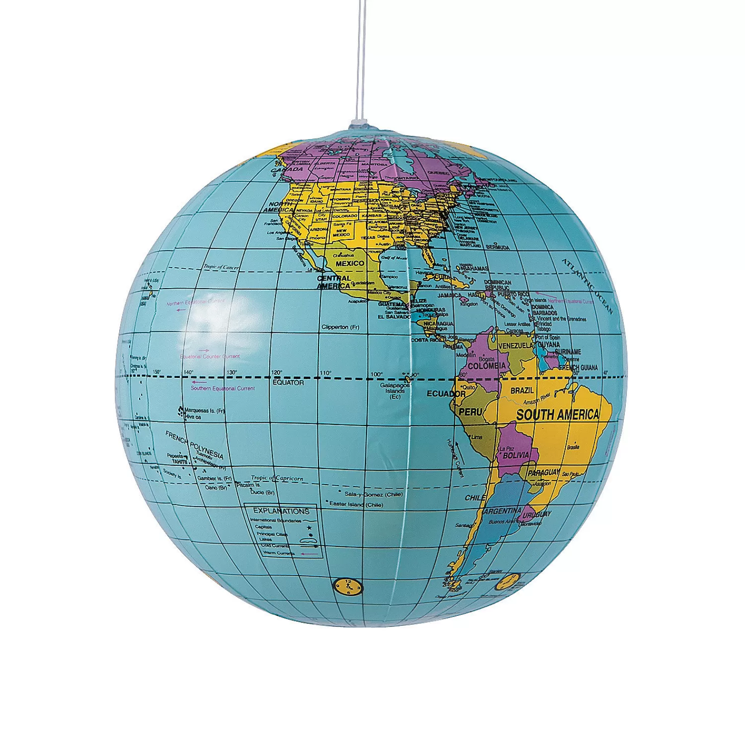 Oriental Trading Inflatable Toys*Inflatable 11" World Globes - 12 Pc.