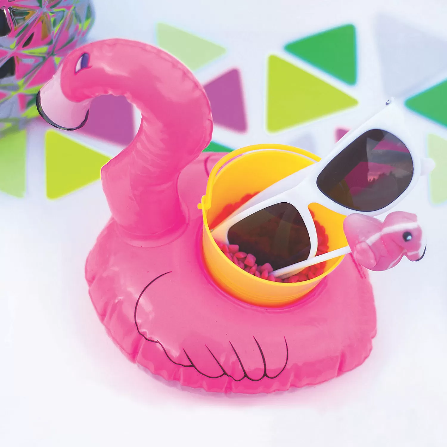 Oriental Trading Inflatable Toys*Inflatable Flamingo Floating Coasters - 12 Pc.