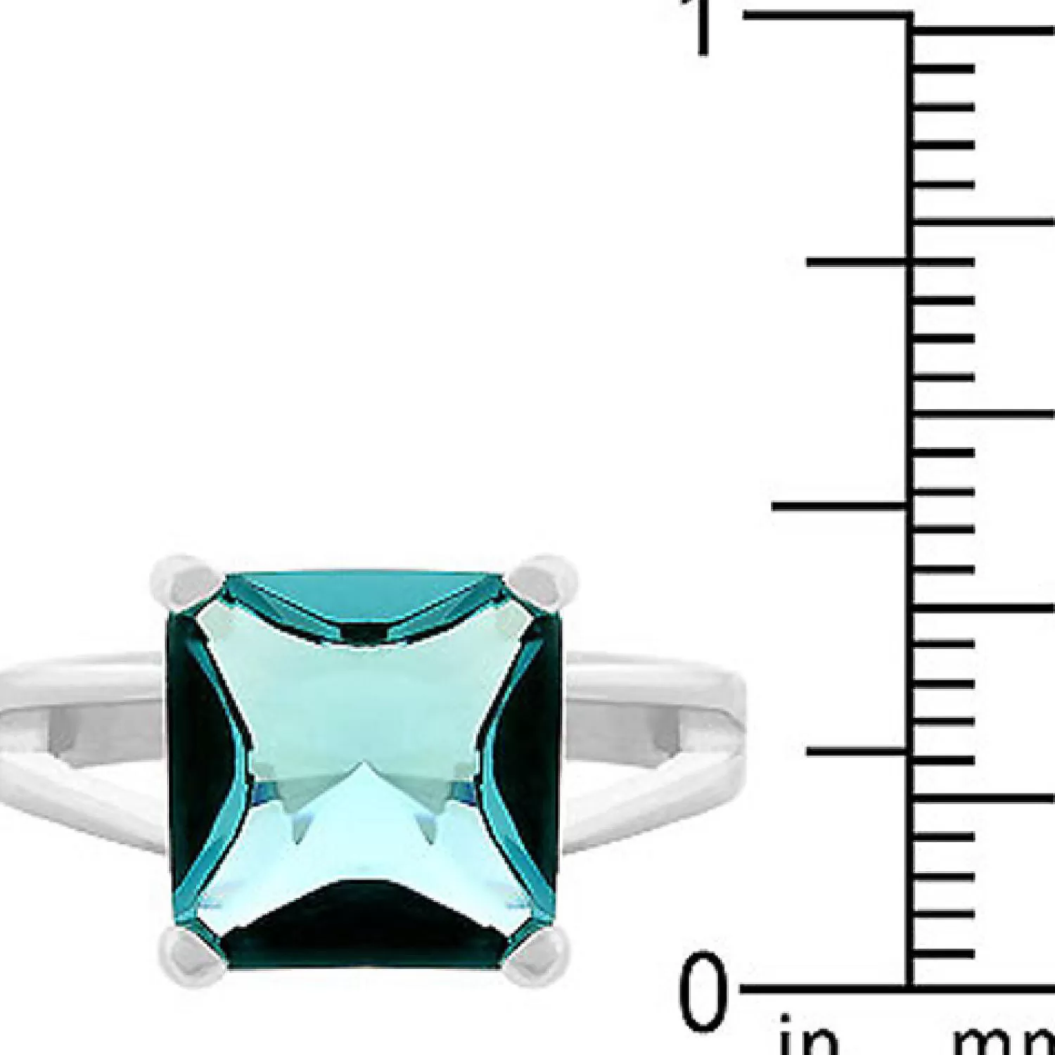 Oriental Trading Rings*J Goodin Aqua Gypsy Ring Size 5