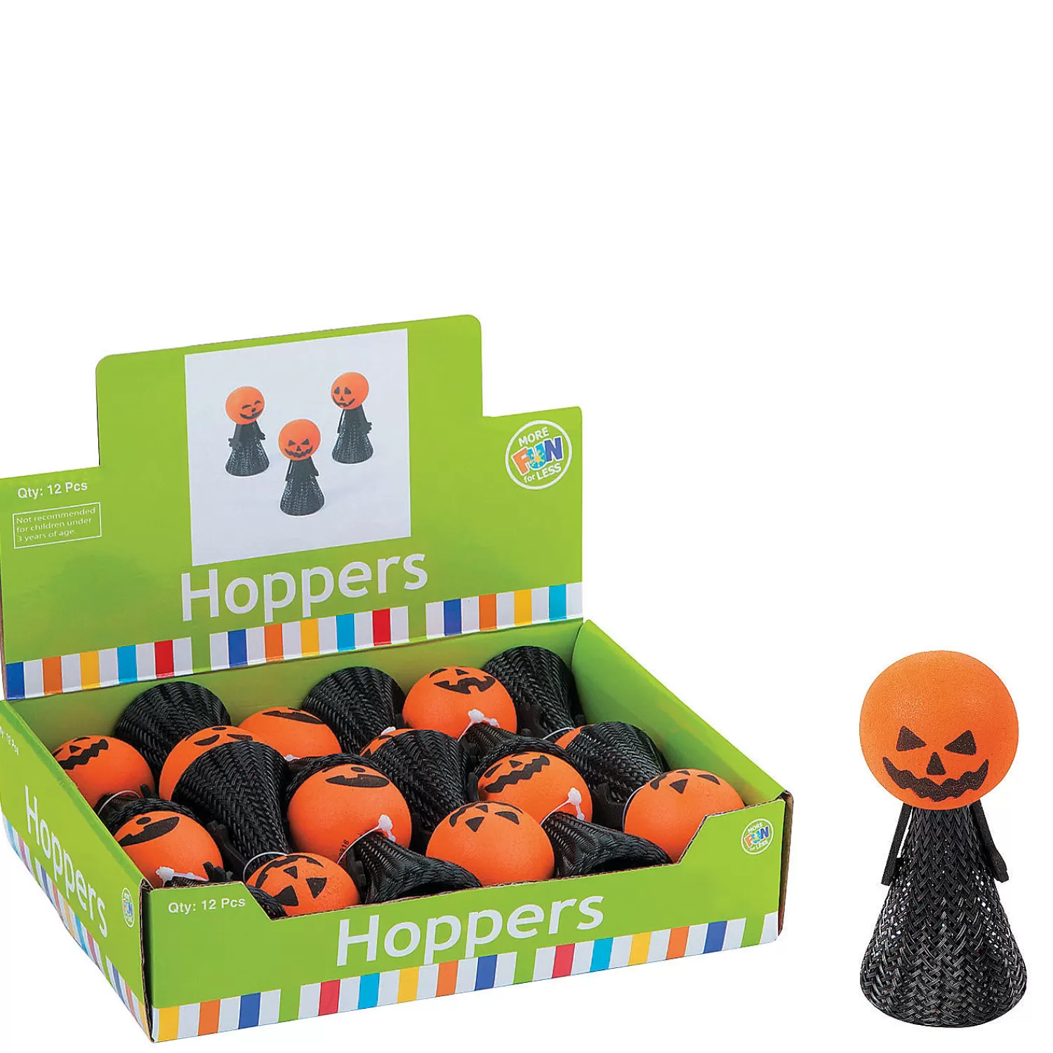 Oriental Trading Character Toys*Jack-O'-Lantern Hoppers - 12 Pc.