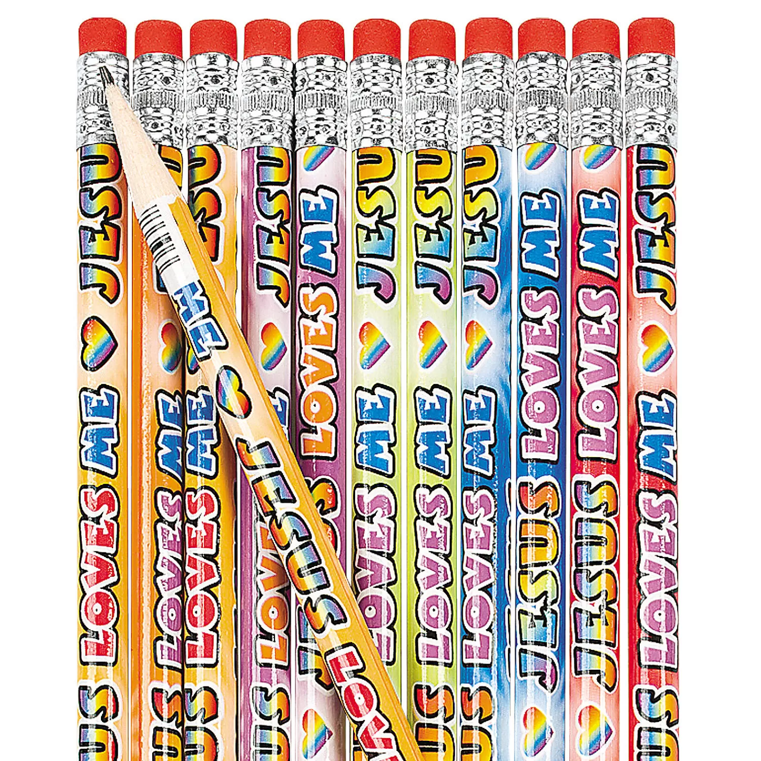 Oriental Trading Pencils*Jesus Loves Me Pencils - 24 Pc.