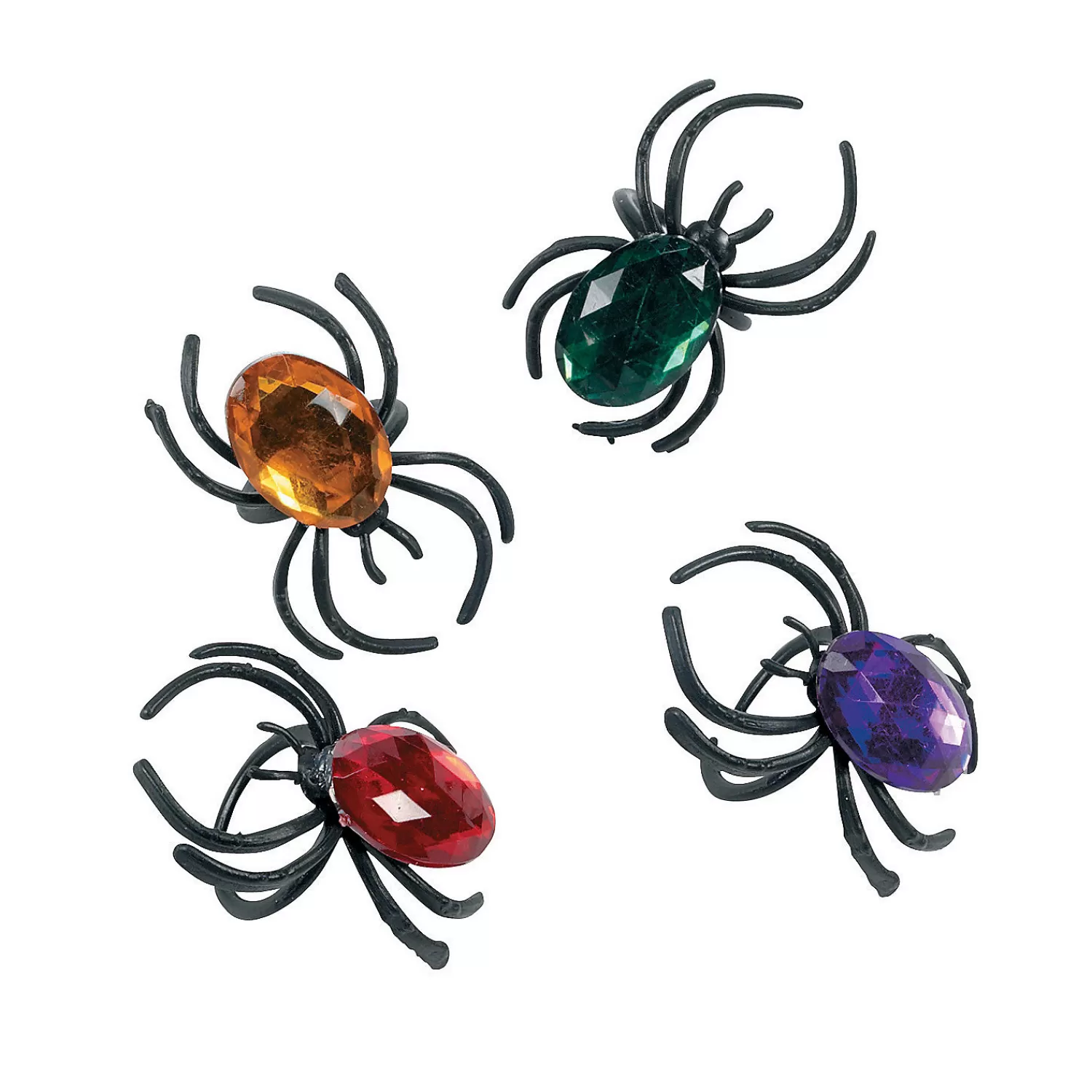 Oriental Trading Rings*Jewel Spider Rings - 24 Pc.