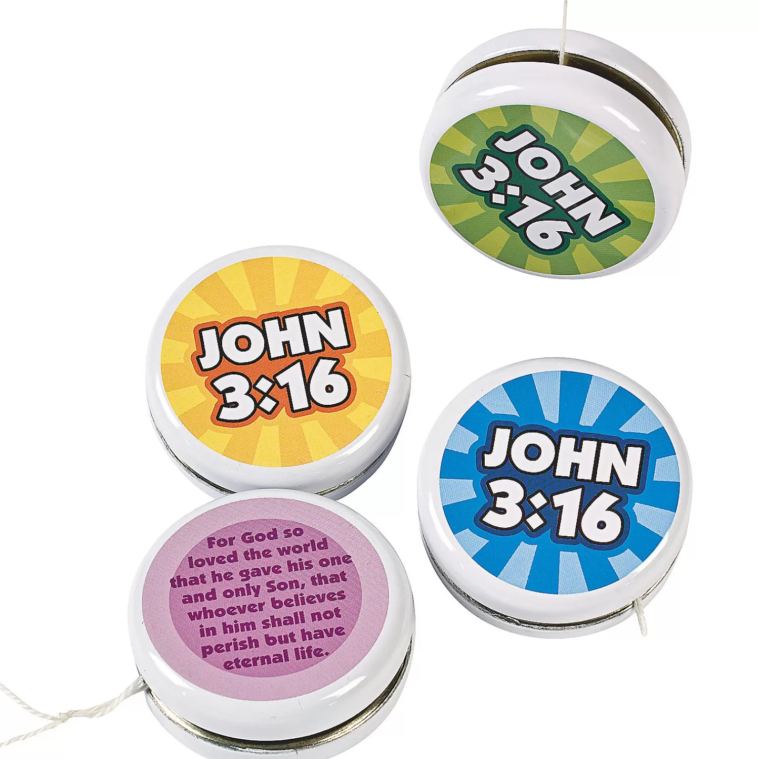 Oriental Trading Yo-Yos*John 3:16 Yoyos - 12 Pc.