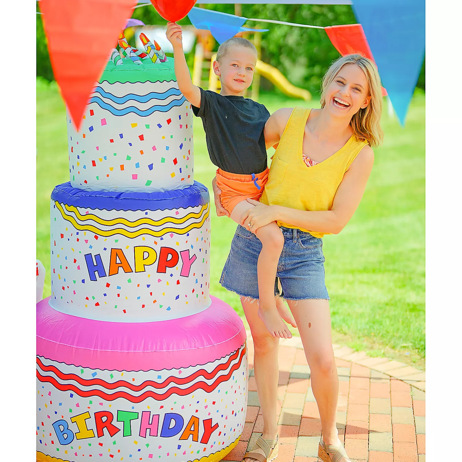 Oriental Trading Inflatable Toys*Jumbo Inflatable Birthday Cake