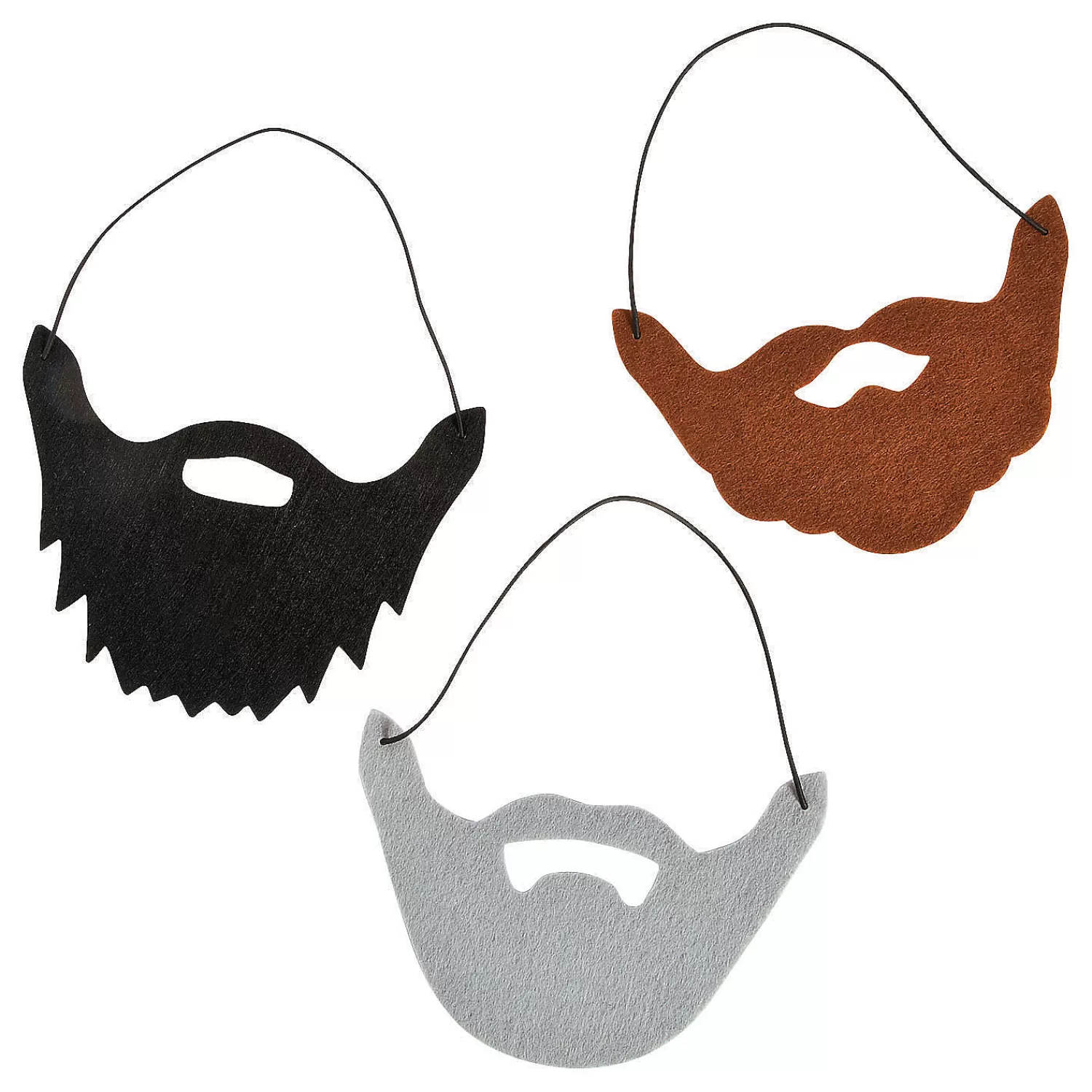 Oriental Trading Pretend Play*Kid's Beards- 12 Pc.