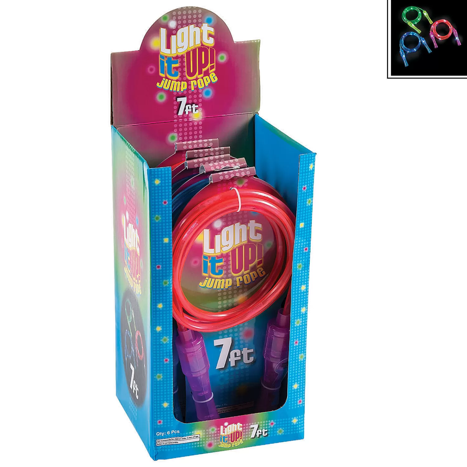 Oriental Trading Light Up & Flashing Toys*Light-Up Jump Ropes - 6 Pc.