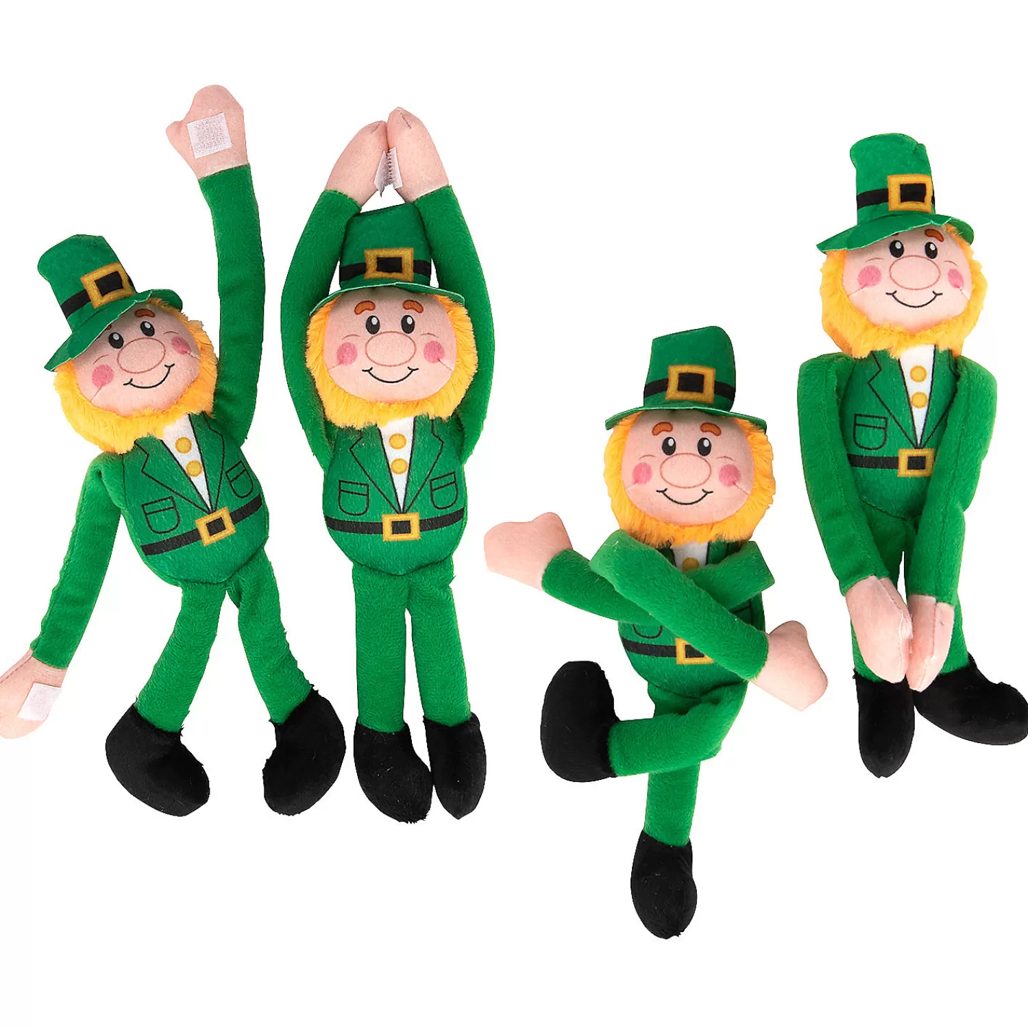 Oriental Trading Stuffed Animals & Plush Toys*Long Arm Plush Leprechauns – 12 Pc.