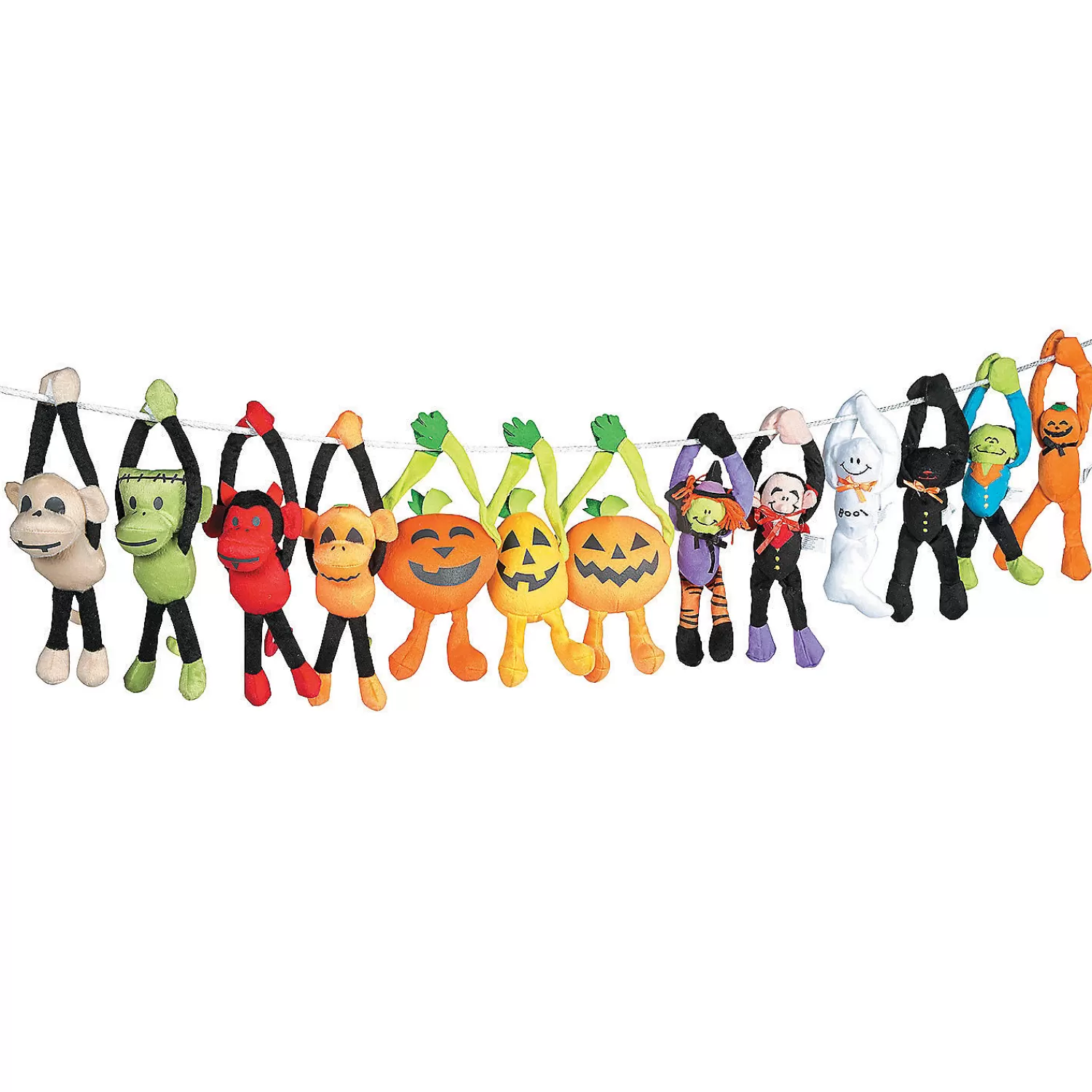 Oriental Trading Stuffed Animals & Plush Toys*Long Arm Stuffed Jack-O'-Lanterns - 12 Pc.