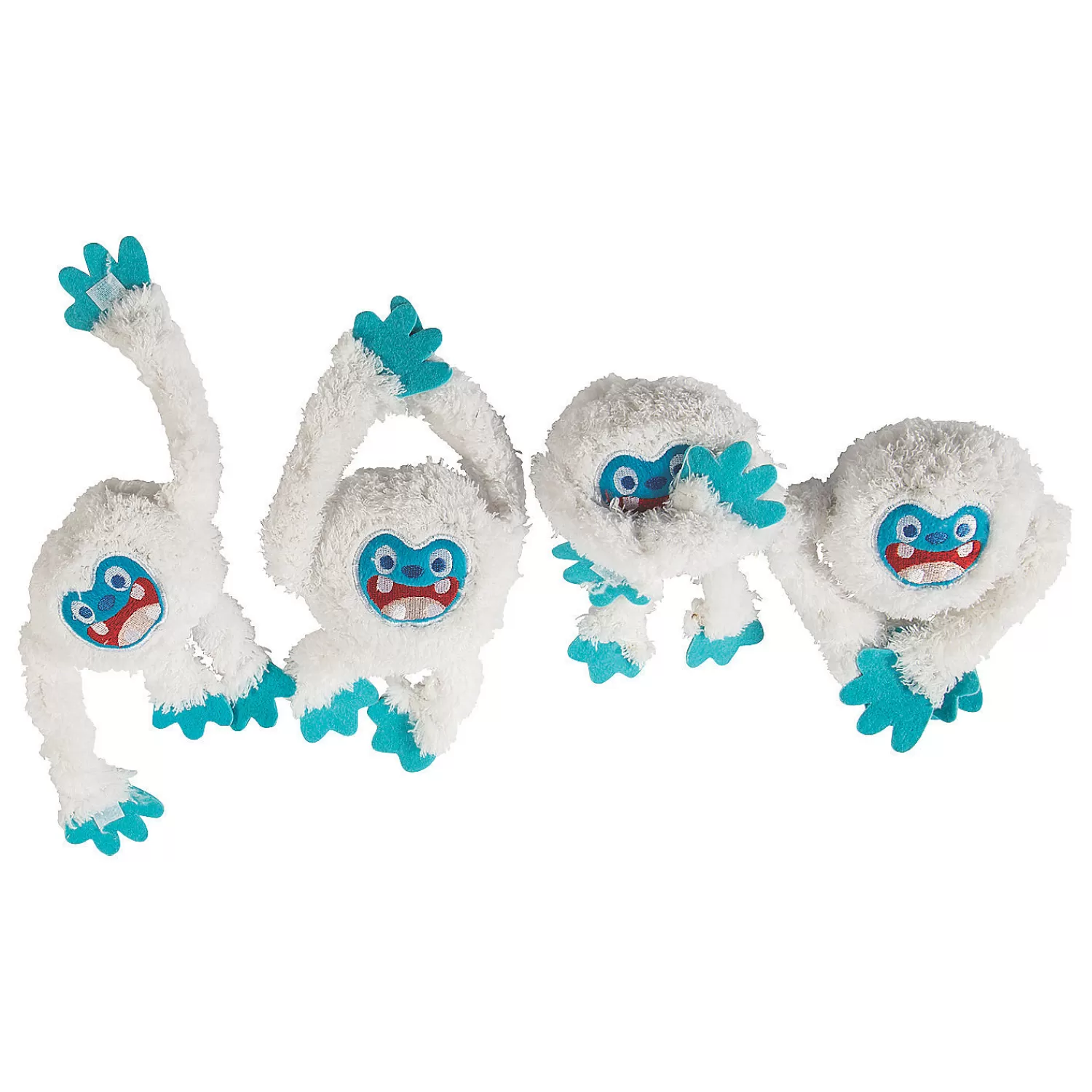 Oriental Trading Stuffed Animals & Plush Toys*Long Arm Stuffed Yetis - 12 Pc.