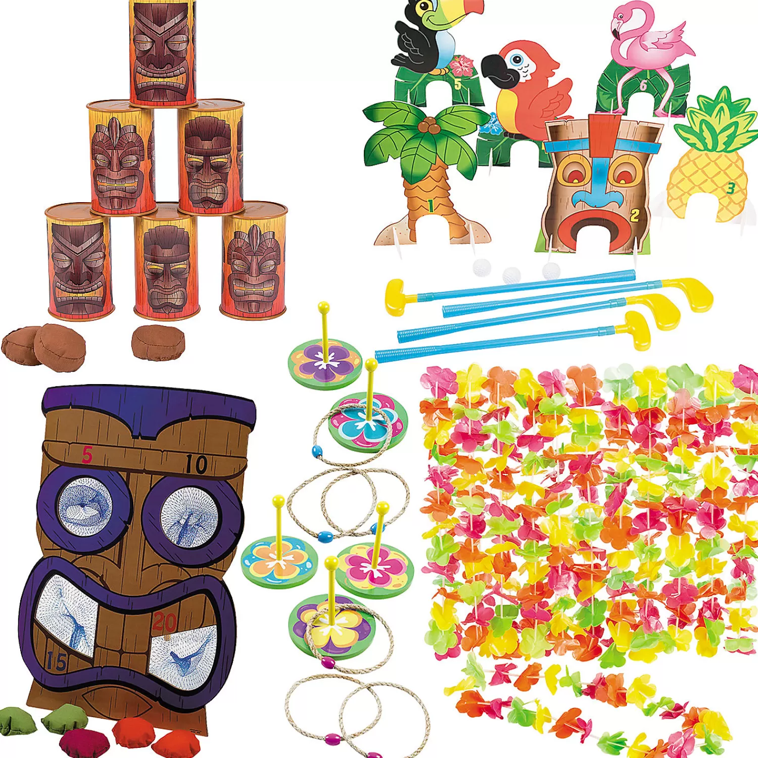 Oriental Trading Games*Luau At-Home Game Night - 16 Pc.