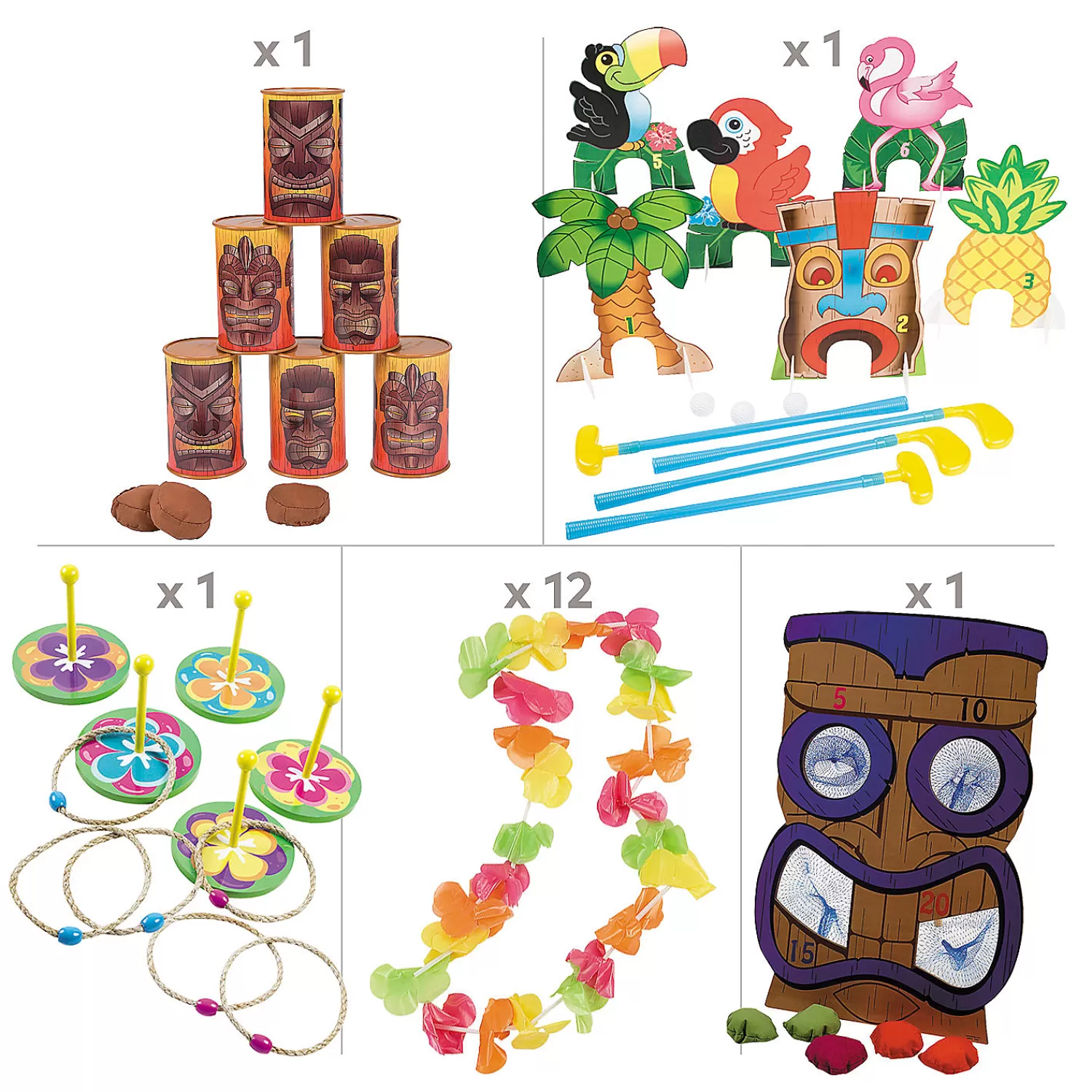 Oriental Trading Games*Luau At-Home Game Night - 16 Pc.