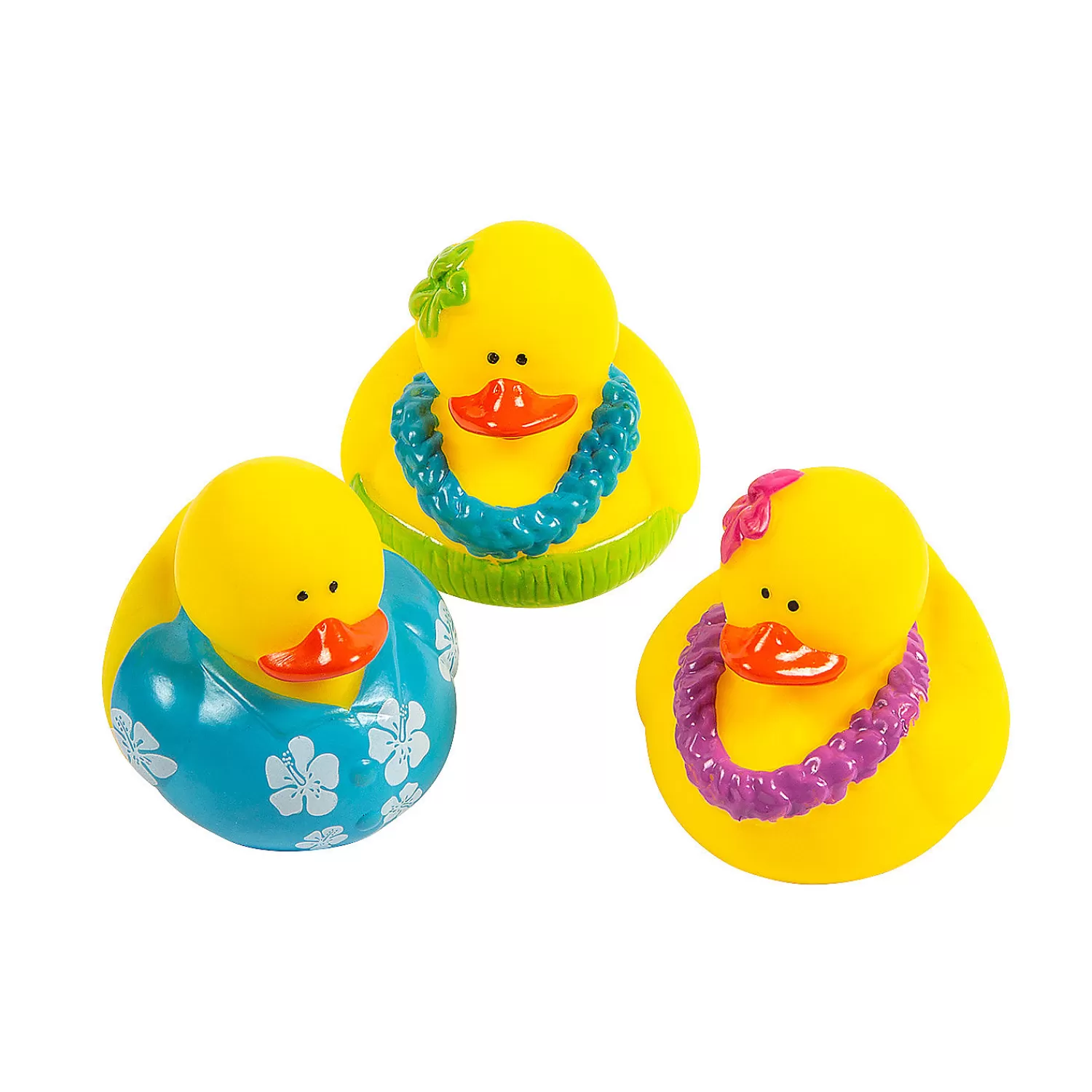 Oriental Trading Rubber Duckies*Luau Rubber Ducks - 12 Pc.