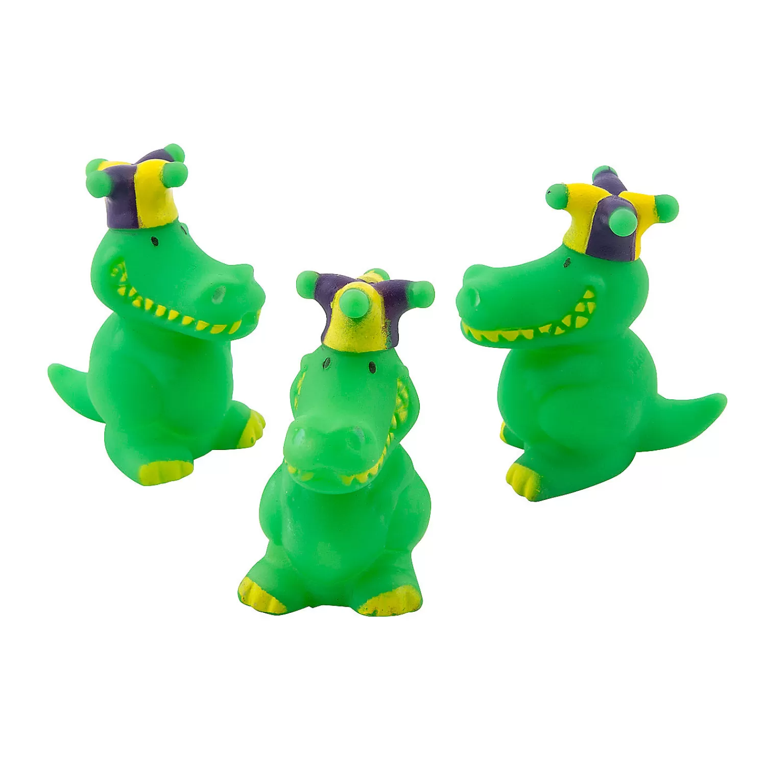 Oriental Trading Character Toys*Mardi Gras Alligators - 12 Pc.