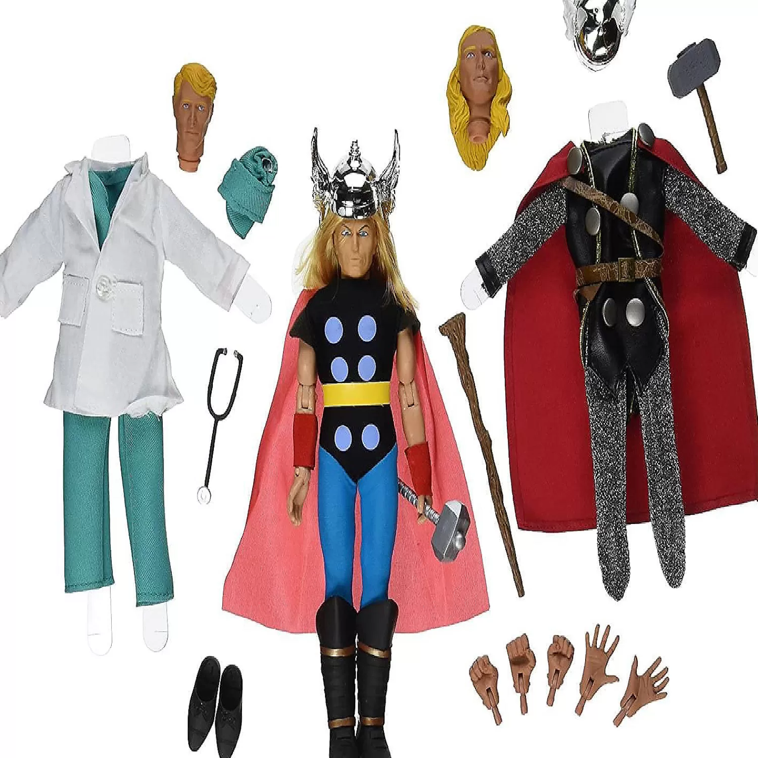 Oriental Trading Character Toys*Marvel Thor 8 Inch Retro Action Figure Set