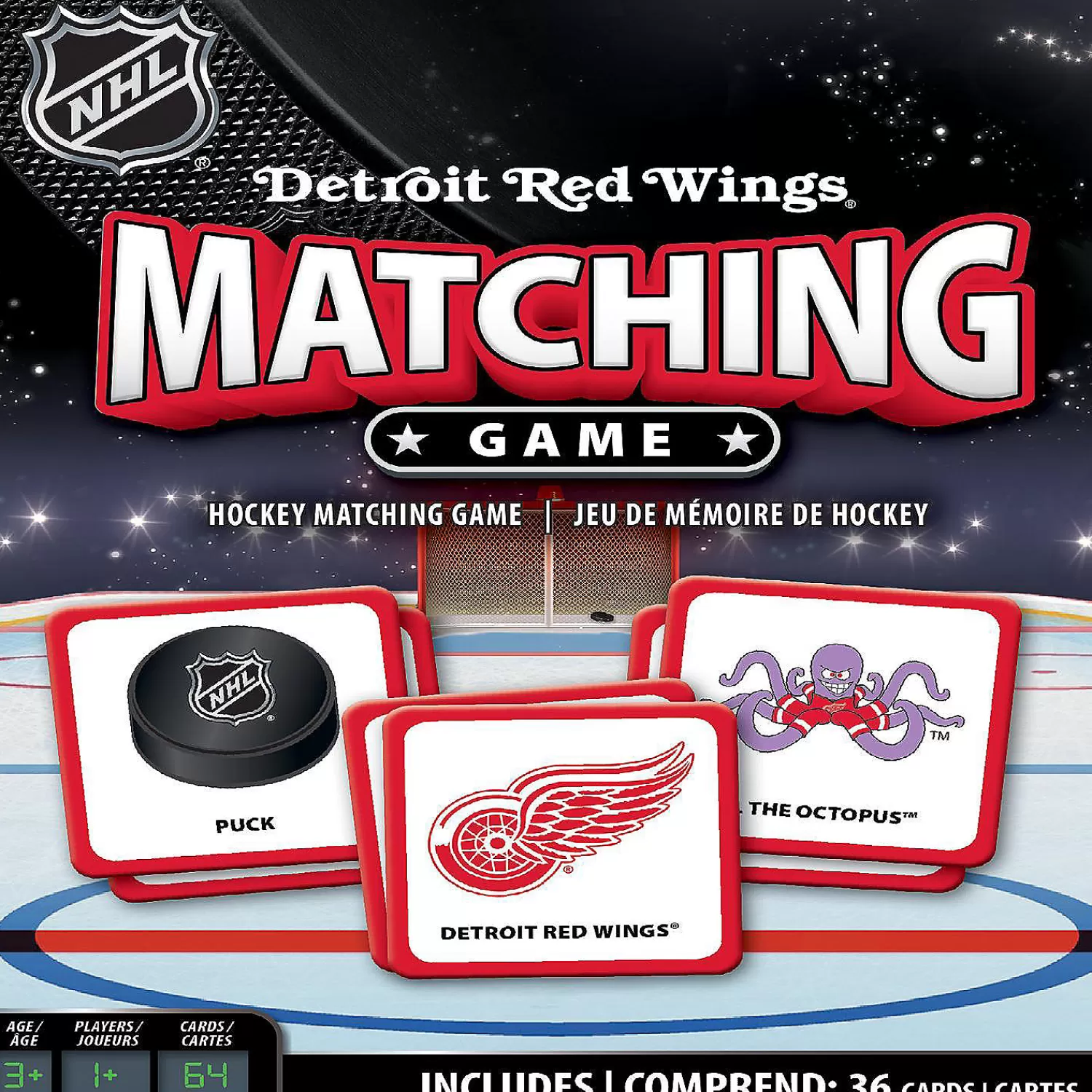 Oriental Trading Playing Cards*Masterpieces Detroit Red Wings Matching Game