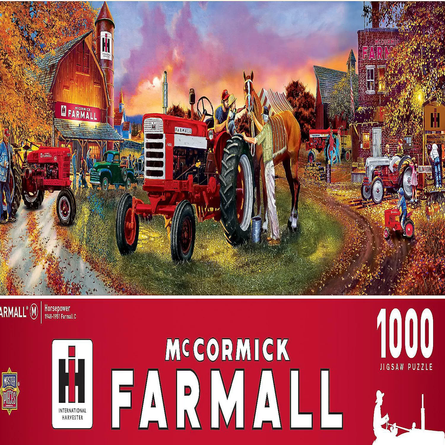 Oriental Trading Puzzles*Masterpieces Farmall Horse Power Panoramic 1000 Piece