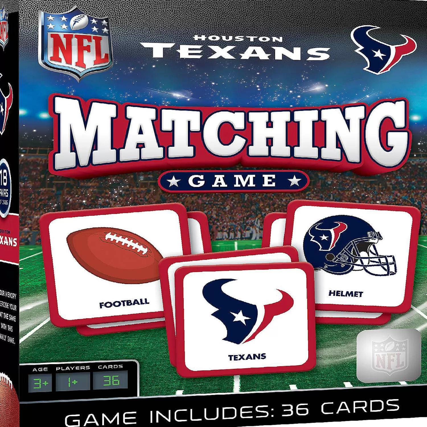 Oriental Trading Playing Cards*Masterpieces Houston Texans Matching Game