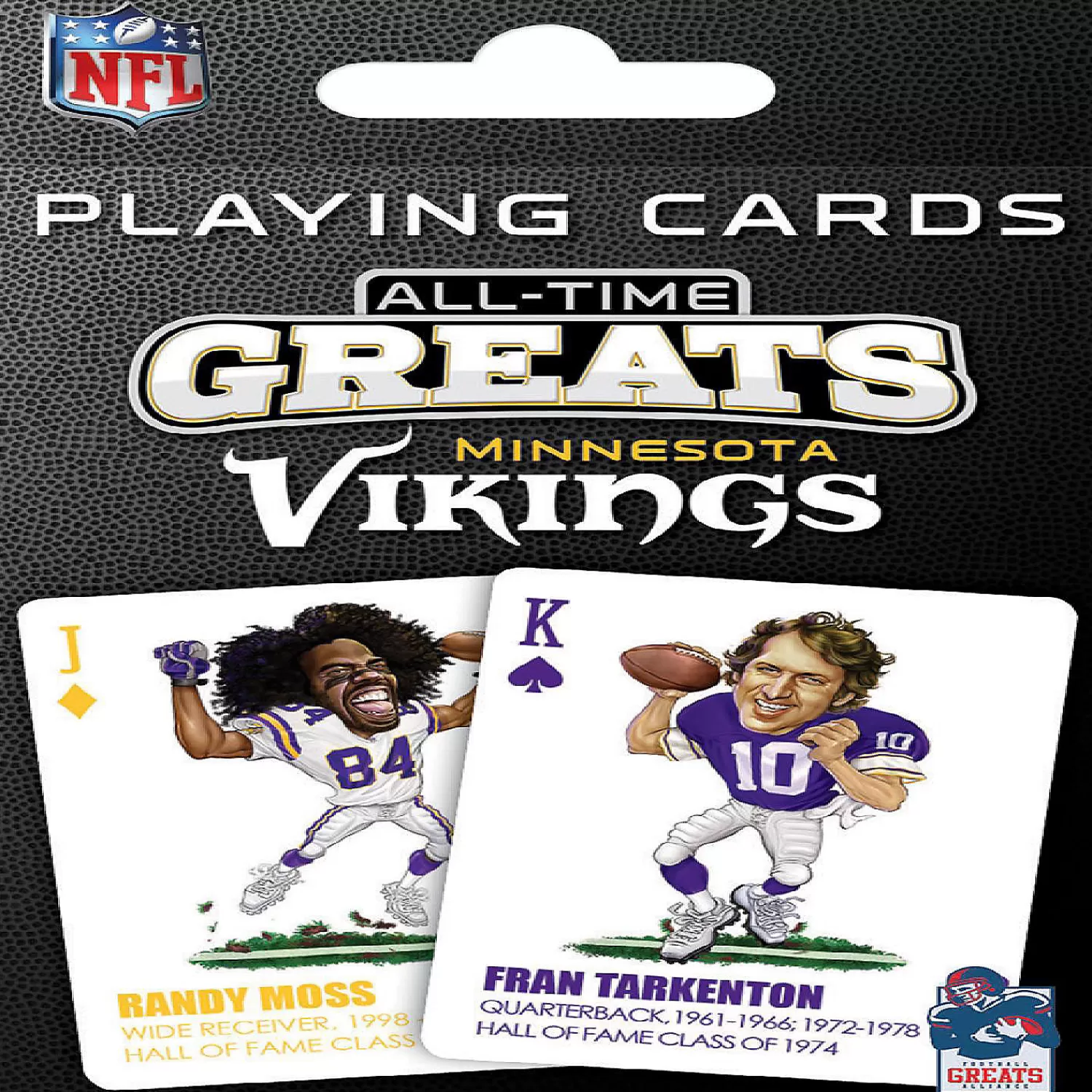 Oriental Trading Playing Cards*Masterpieces Minnesota Vikings All-Time Greats Playing Cards