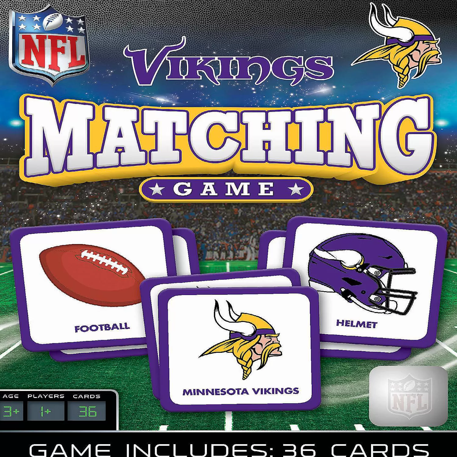 Oriental Trading Playing Cards*Masterpieces Minnesota Vikings Matching Game