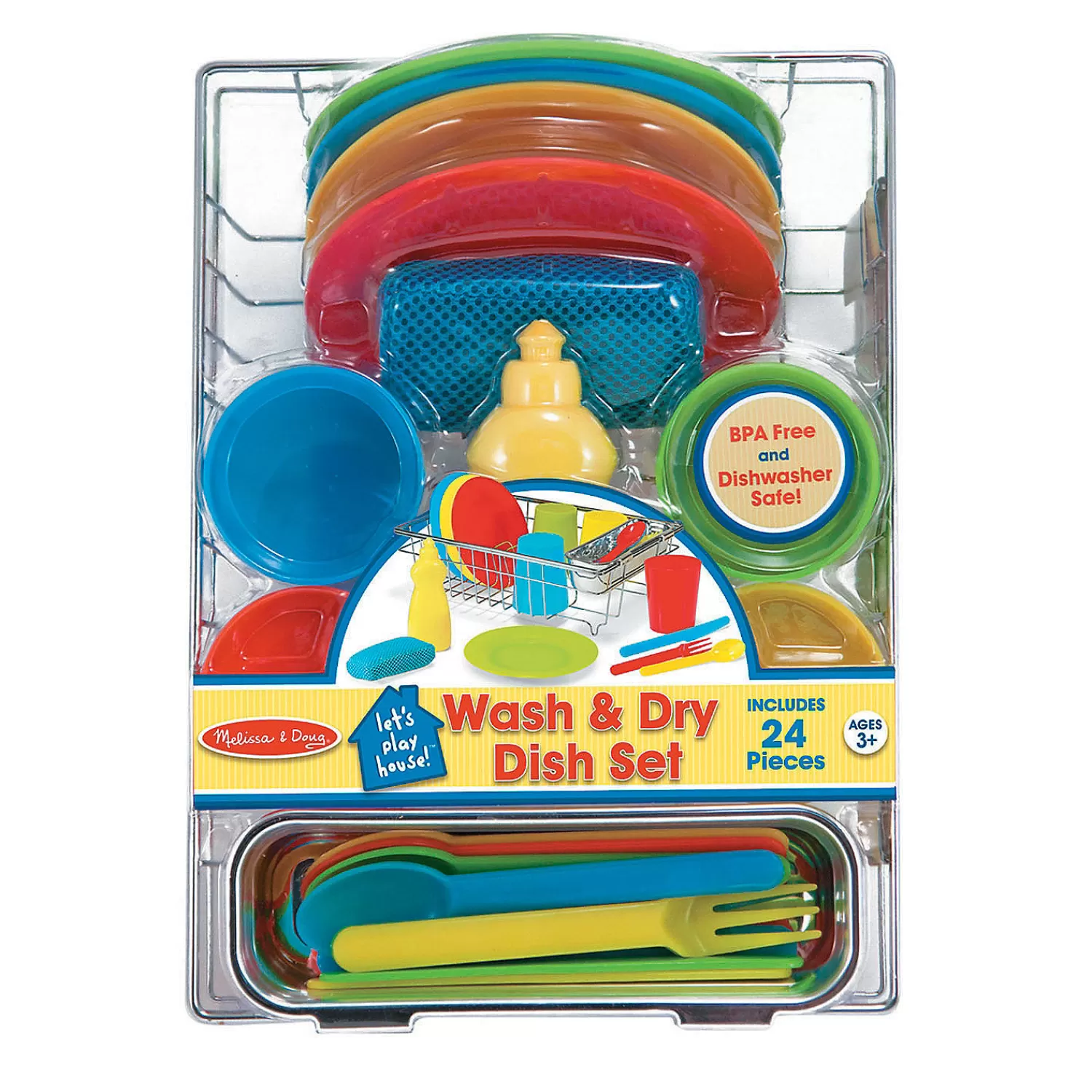 Oriental Trading Play Sets*Melissa & Doug Lets Play House Wash & Dry Dish Set