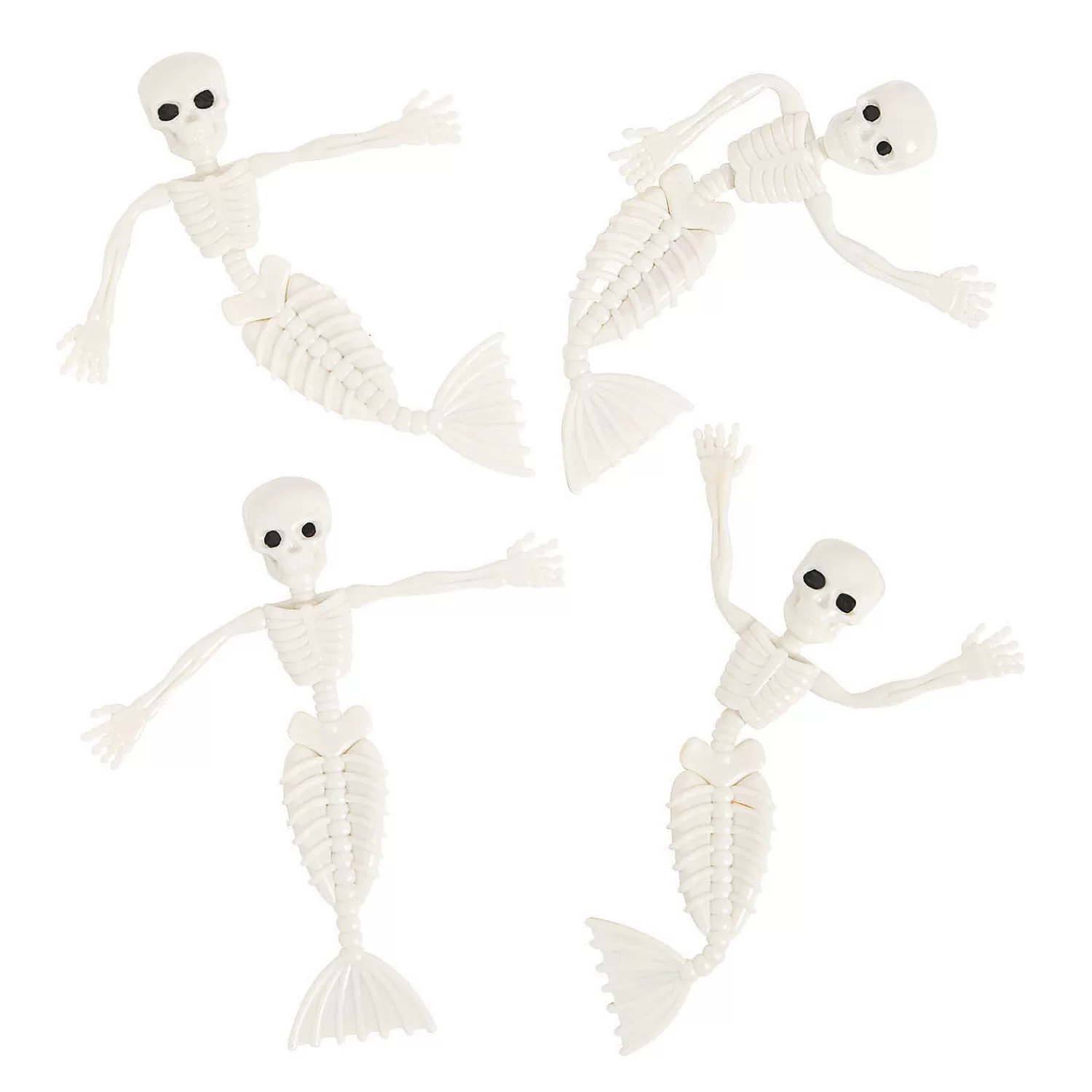 Oriental Trading Character Toys*Mermaid Skeleton Bendables - 24 Pc.