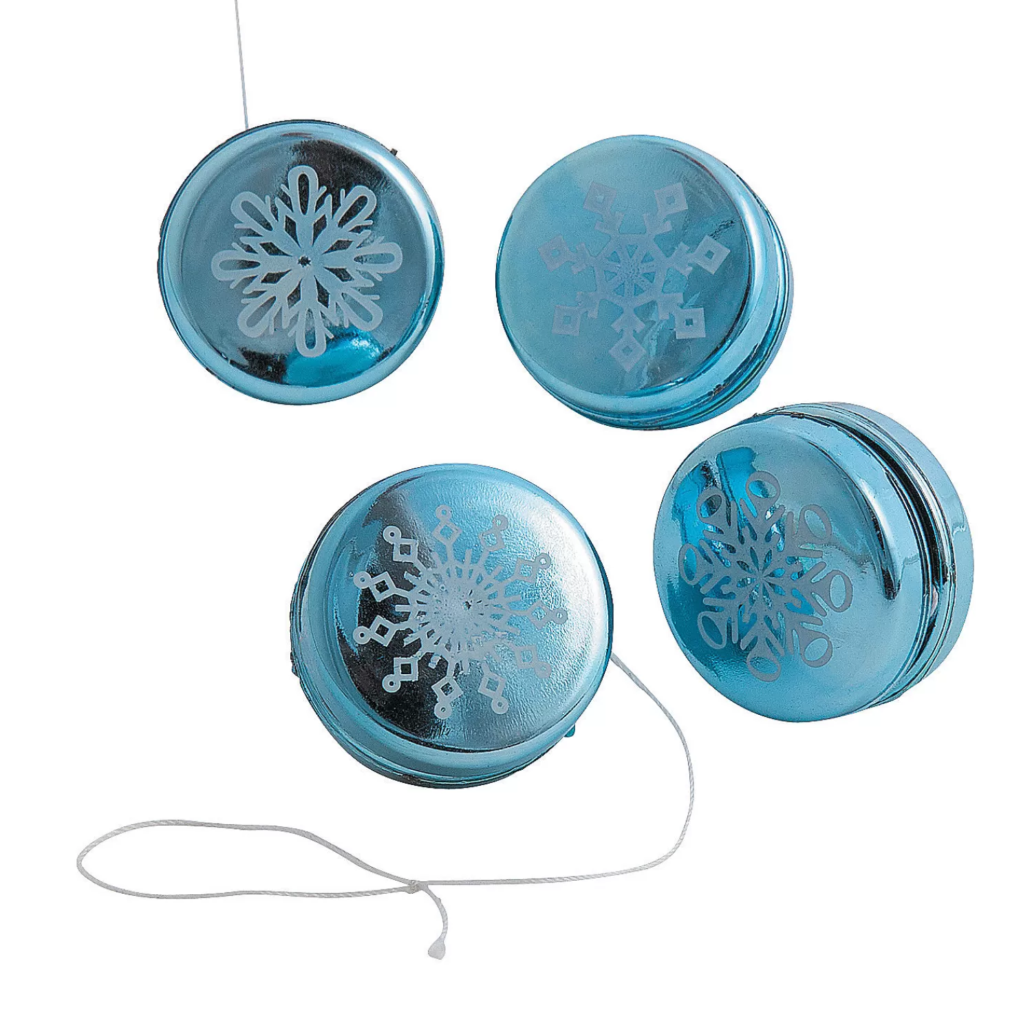 Oriental Trading Yo-Yos*Metallic Snowflake Mini Yoyos - 12 Pc.