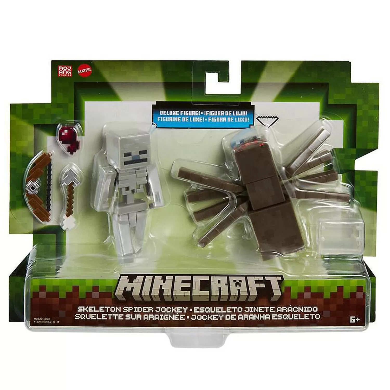 Oriental Trading Character Toys*Minecraft Skeleton Spider Jockey Deluxe Figure 2-Pack