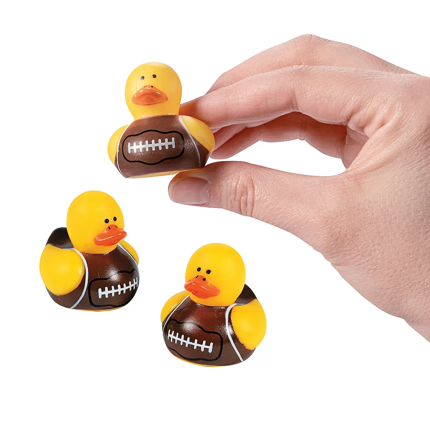 Oriental Trading Rubber Duckies*Mini Football Rubber Ducks - 24 Pc.