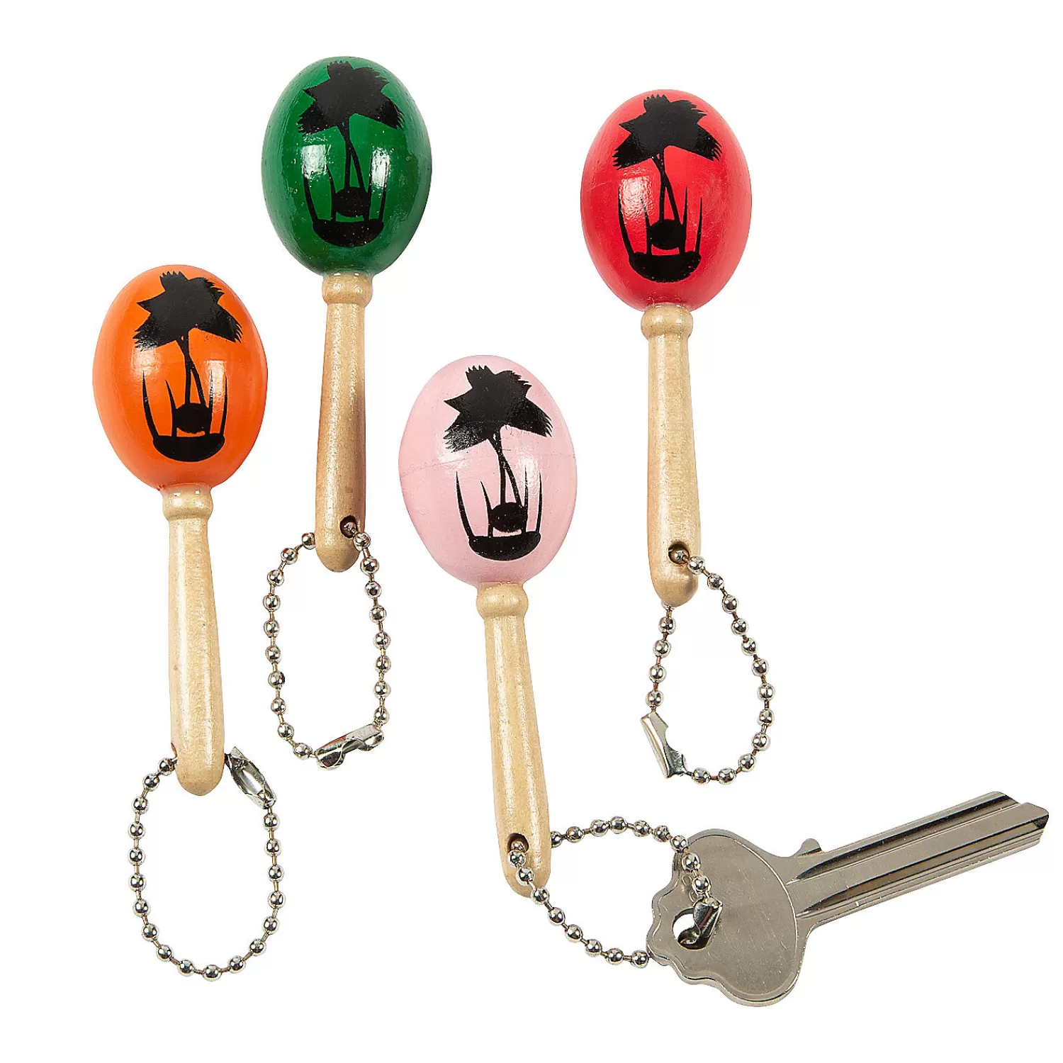 Oriental Trading Noisemakers*Mini Maraca Keychains - 12 Pc.