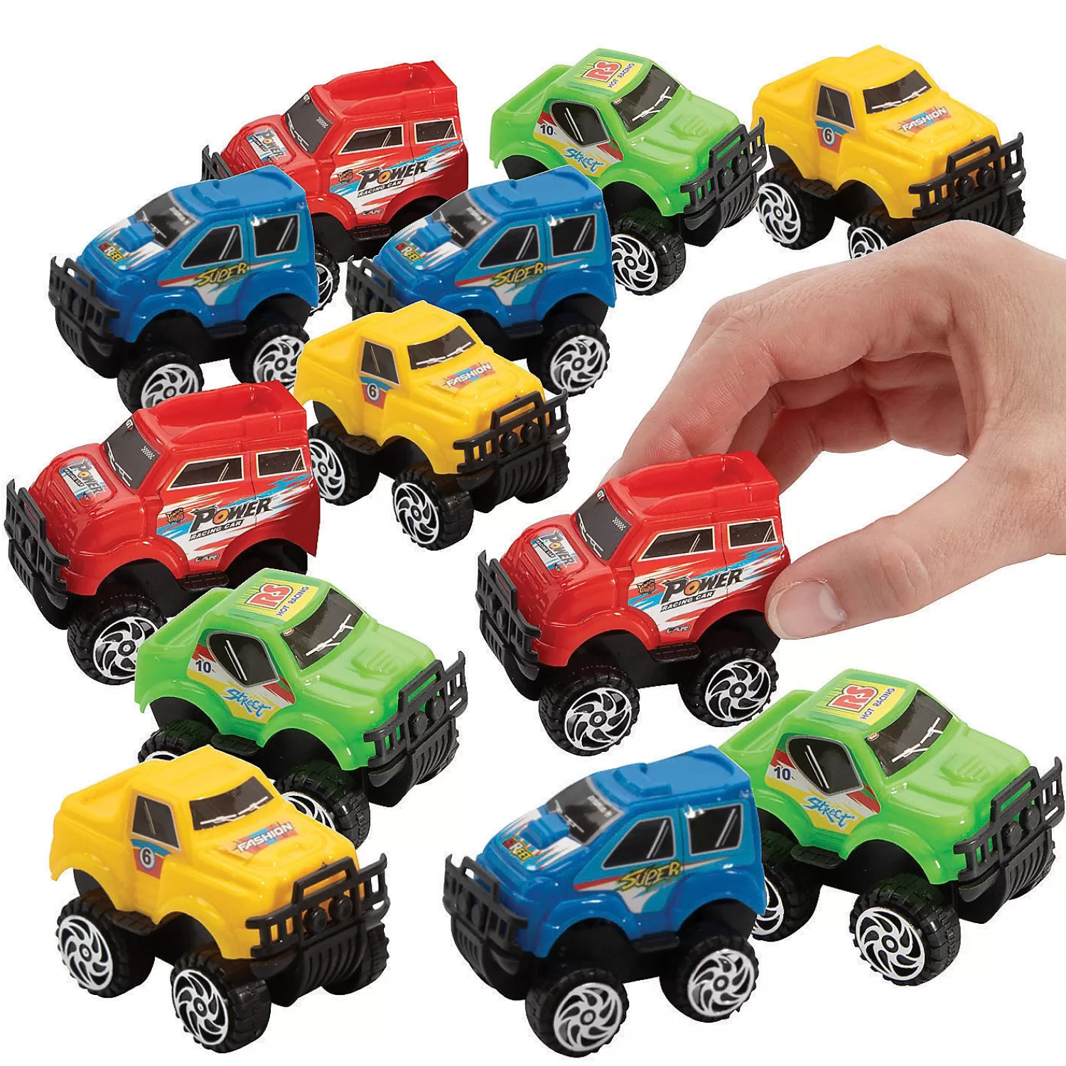 Oriental Trading Toy Cars*Mini Pull-Back Monster Trucks - 12 Pc.